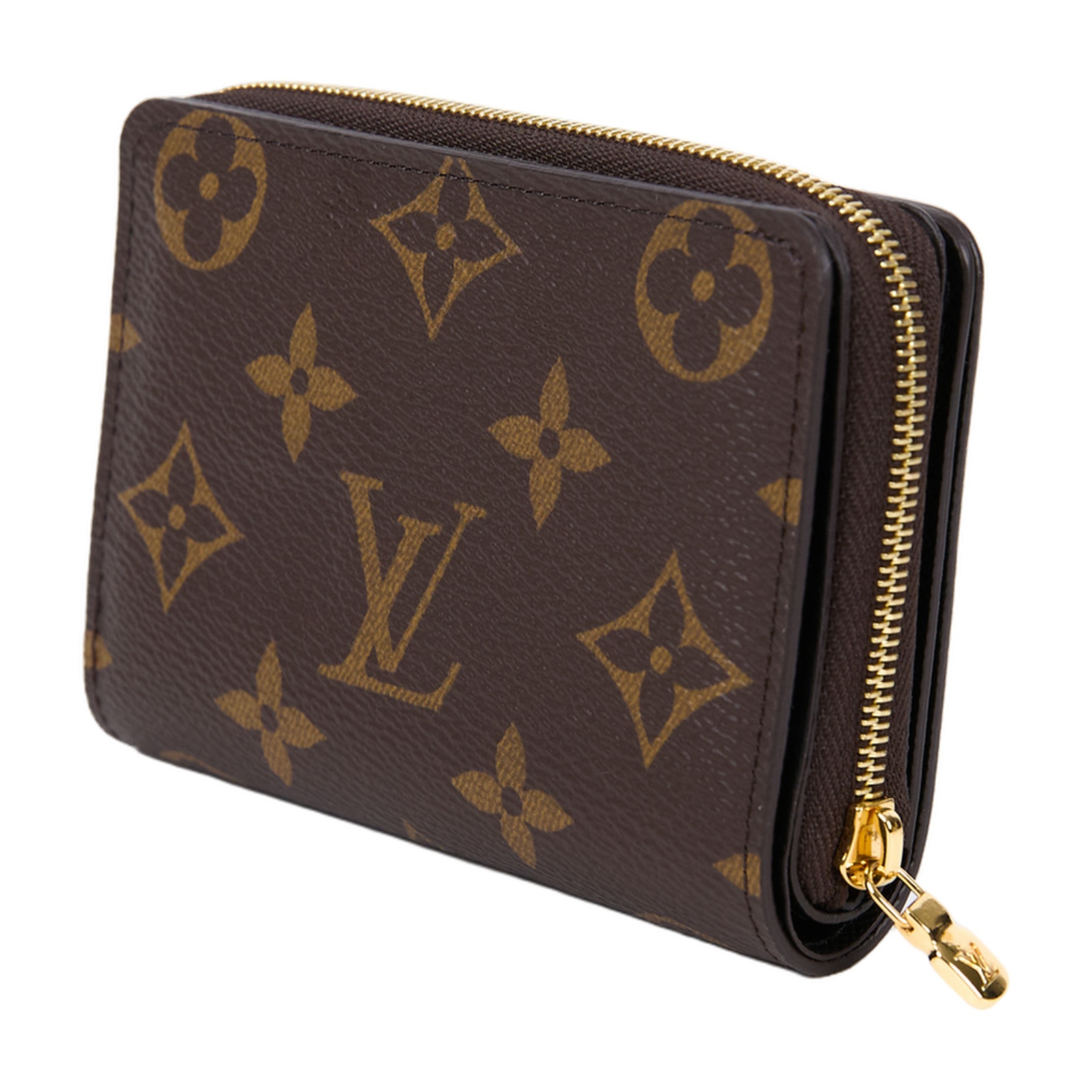 路易威登 LOUIS VUITTON Lou 錢包 零錢包 M81461 晶片款 原花LOU拉鍊短夾 原廠盒子/防塵袋
