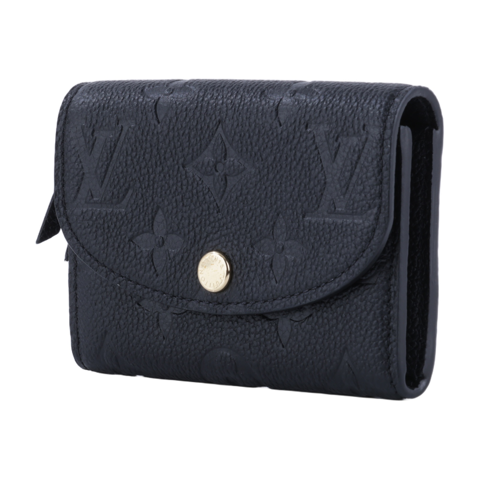路易威登 LOUIS VUITTON Rosalie 零錢包 黑色 M81455 晶片款 黑原花壓紋Rosalie零錢包 原廠盒子/防塵袋
