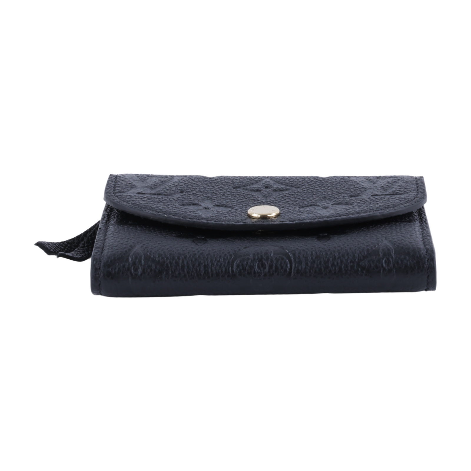 路易威登 LOUIS VUITTON Rosalie 零錢包 黑色 M81455 晶片款 黑原花壓紋Rosalie零錢包 原廠盒子/防塵袋