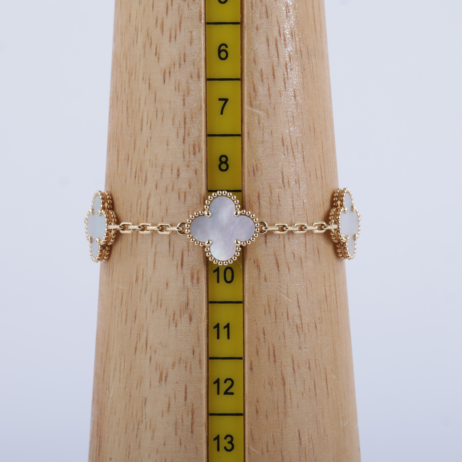 梵克雅寶 Van Cleef & Arpels Vintage Alhambra 手鍊 VCARA41800_改短3cm  原廠盒子x2/外出袋/購買證明正本/鍊條