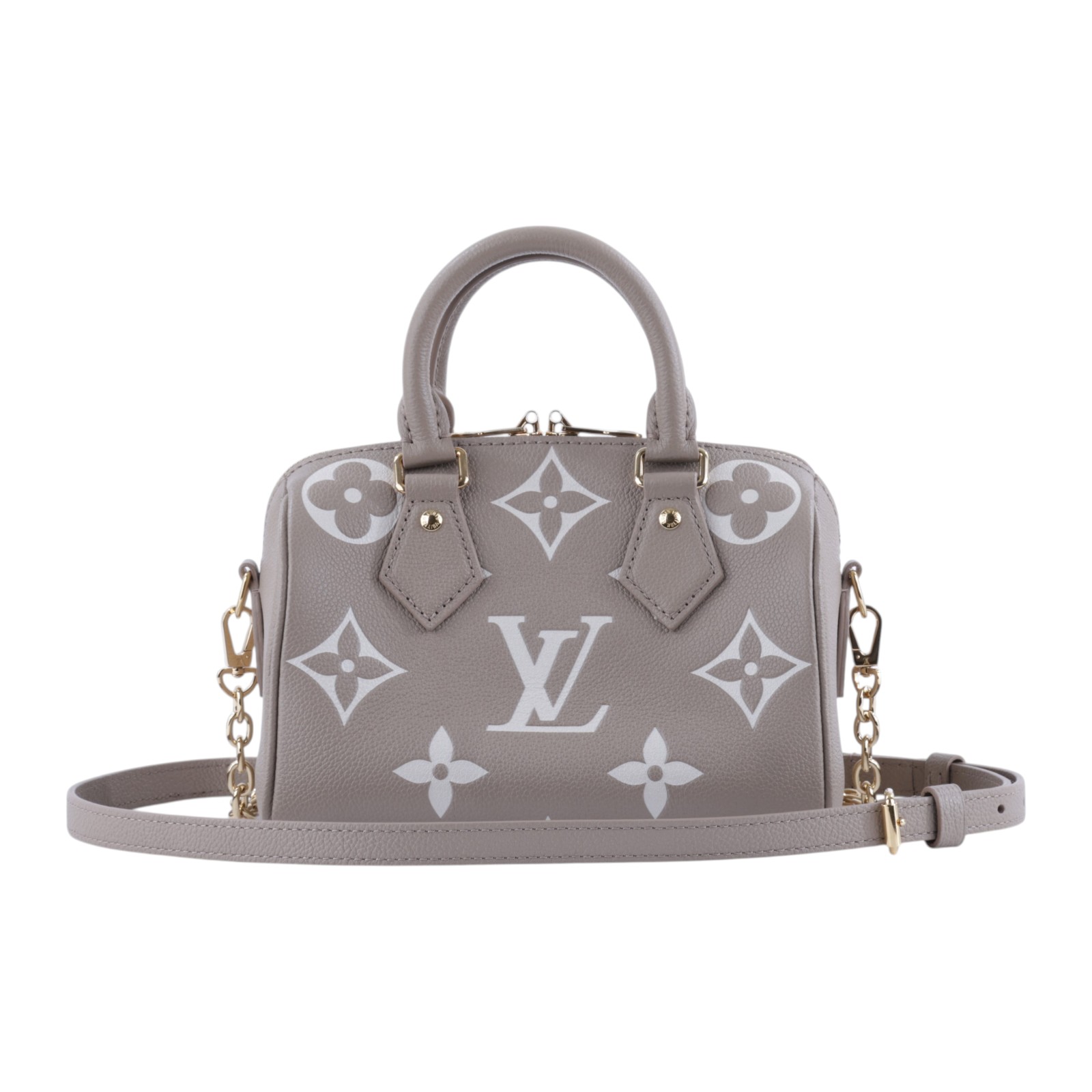 路易威登 LOUIS VUITTON Speedy Bandoulière  20 雙色 手提 斜背 波士頓包 M46575 晶片款  原廠盒子/防塵袋/購買證明正本/背帶/鎖組