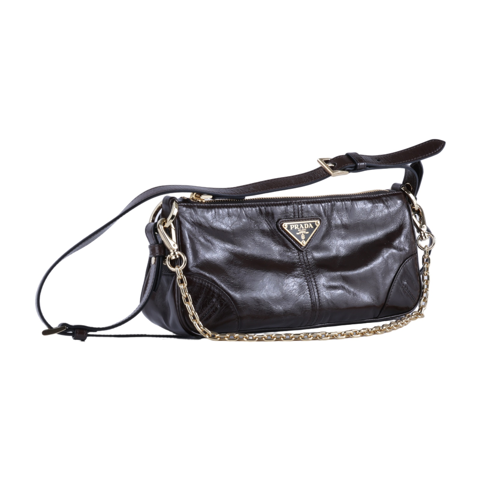 普拉達 PRADA Re-Edition 2002 肩背包 手提包 中號 1BC221_2CYR  背帶2/吊飾/防塵袋