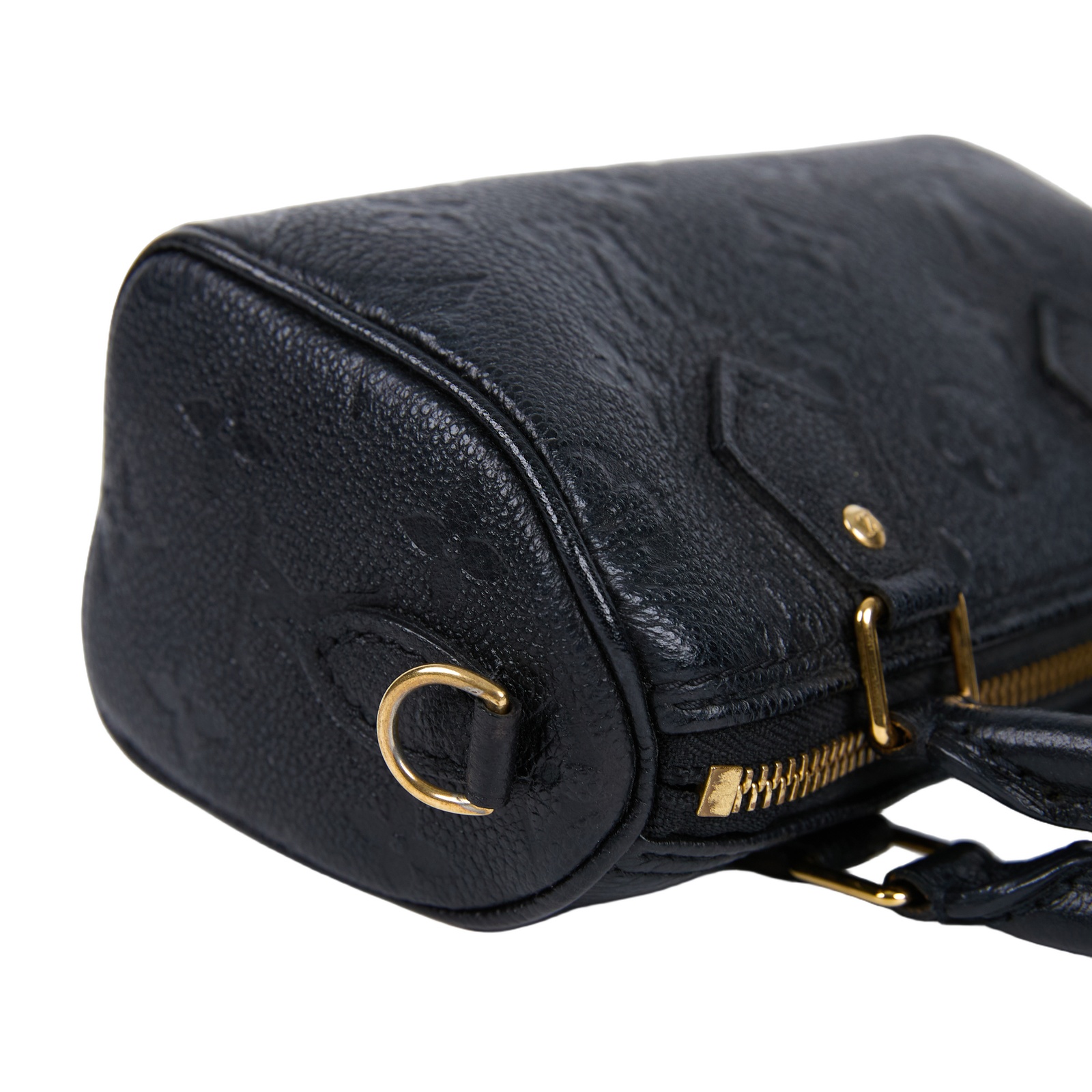 路易威登 LOUIS VUITTON Nano Speedy 壓花牛皮 迷你 鍊帶 波士頓包 M82450 晶片款  背帶/防塵袋/原廠盒子/購買證明正本