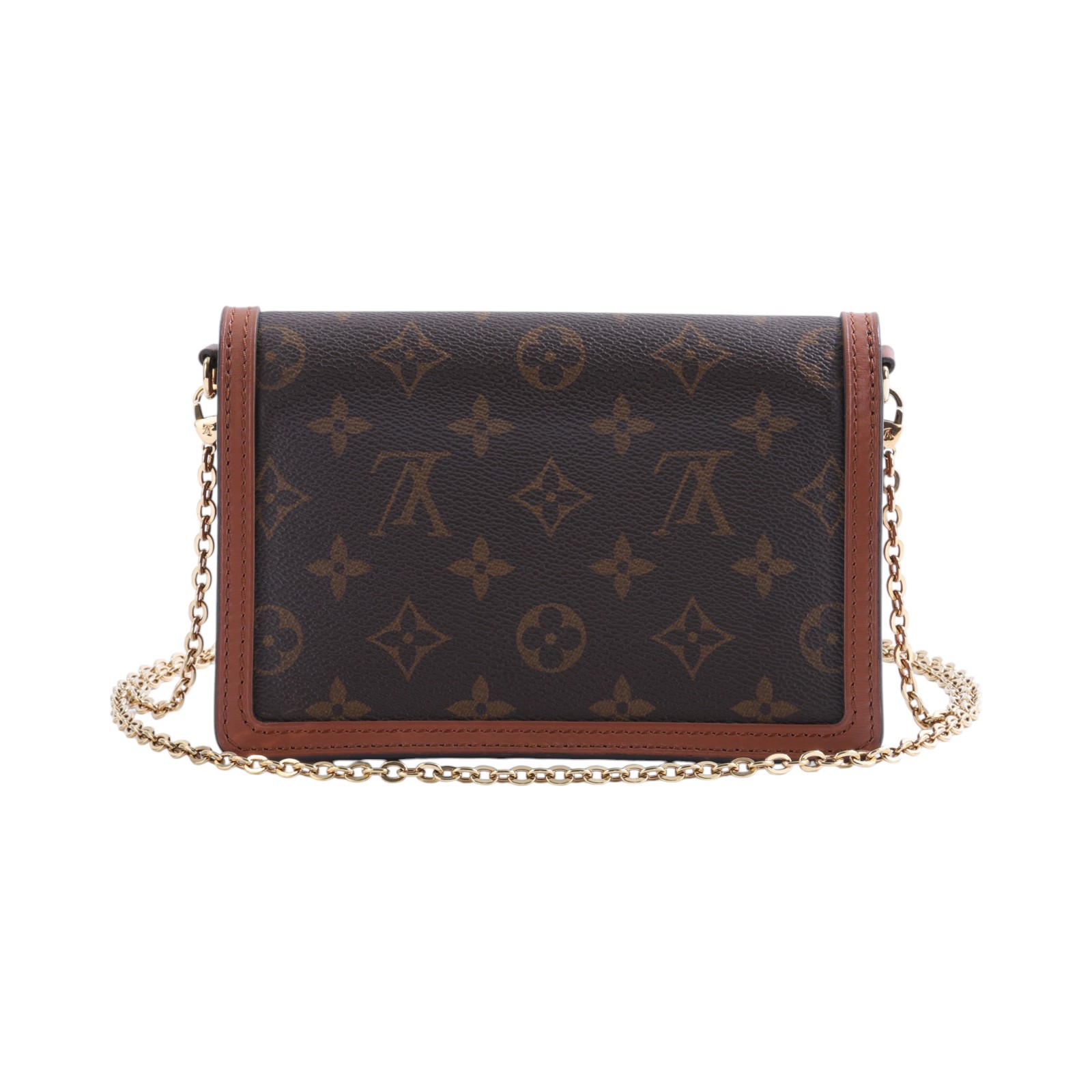 路易威登 LOUIS VUITTON Dauphine 鏈帶錢包 M68746 晶片款 原花DAUPHINE WOC 背帶