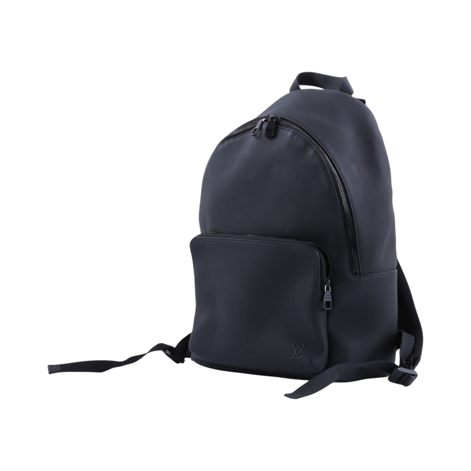 路易威登 LOUIS VUITTON Discovery Work 後背包 蠟面小牛皮 黑色 黑色金屬配件 M15259 晶片款  防塵袋