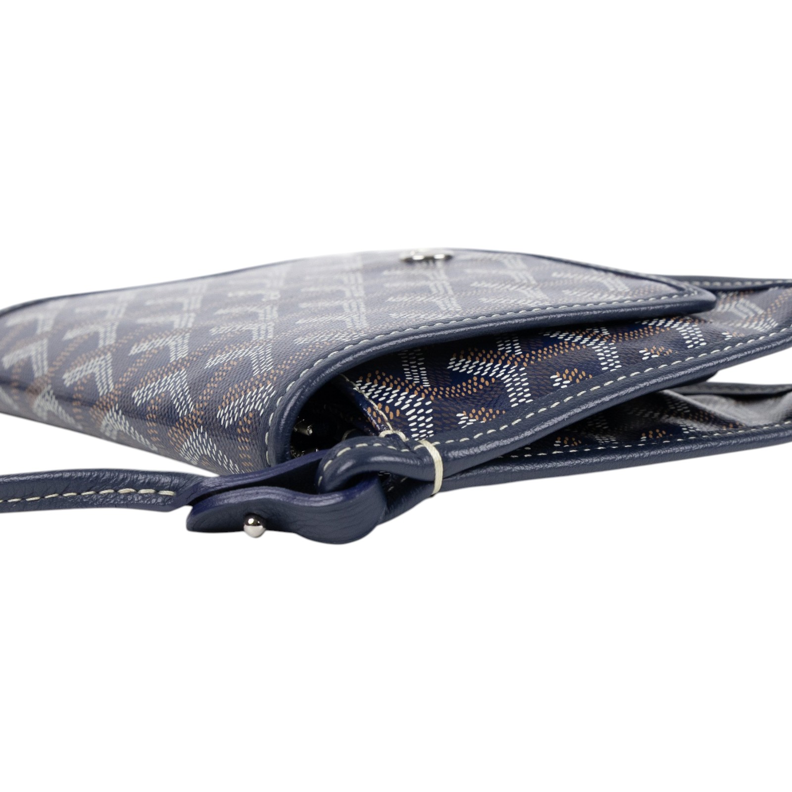 高雅德 GOYARD Plumet Pocket Wallet 肩背 隨身錢包 PLUMETPMLTY 深藍PLUMET 防塵袋