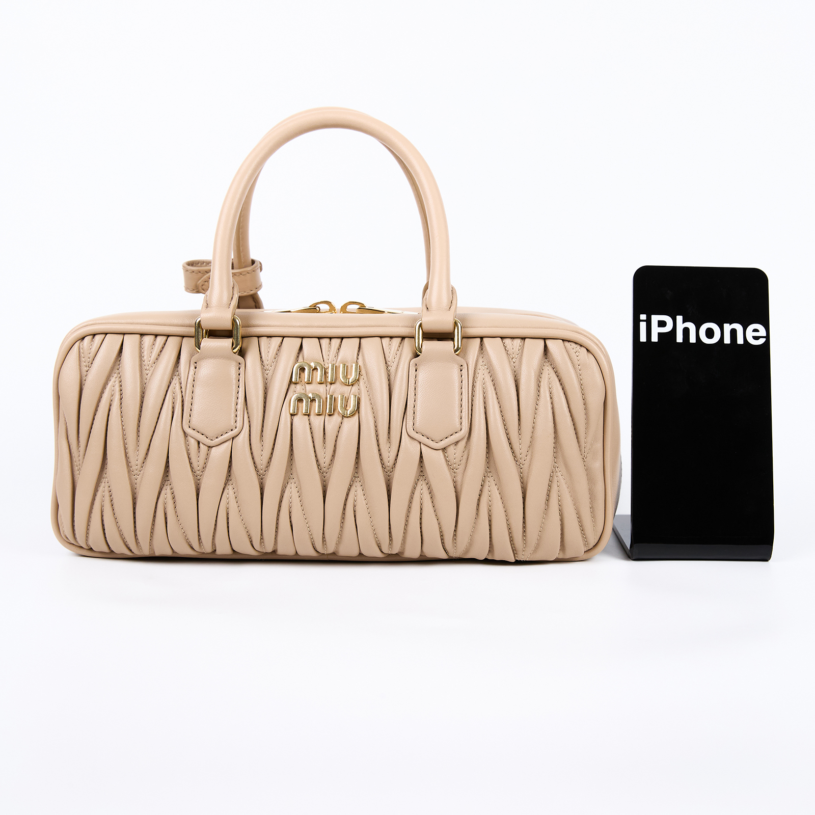 繆繆 MIU MIU Arcadie matelassé 納帕皮革手袋 Arcadie Matelassé Nappa Leather Bag 5BB142_AN88  背帶/吊牌/防塵袋
