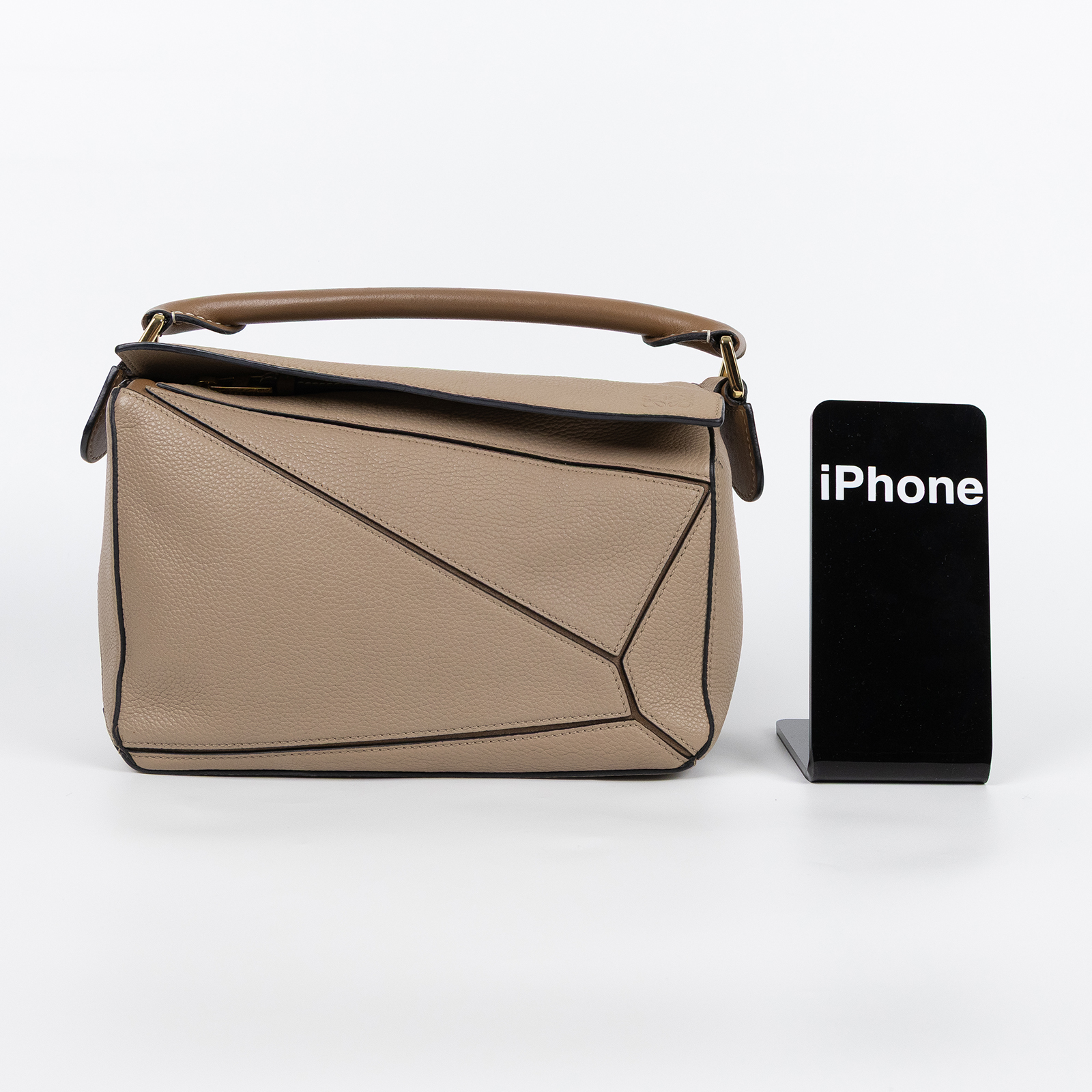 羅意威 LOEWE Small Puzzle bag 肩背 斜背包 322.30.S21 奶茶色 PUZZLE 小號 背帶
