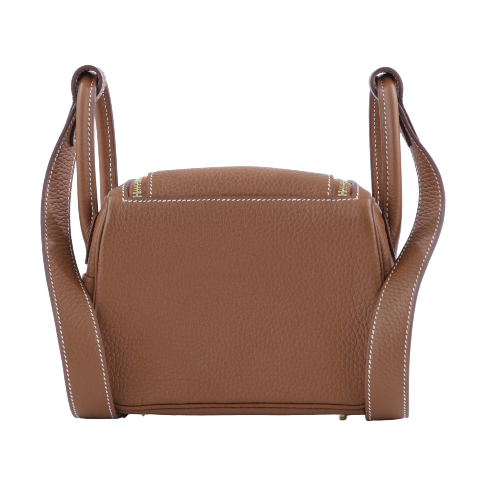 愛馬仕 Hermes Lindy 琳迪包 迷你 金棕色 金色五金 H079086CC37 /UCT158CA  原廠盒子/防塵袋/購買證明/雨衣