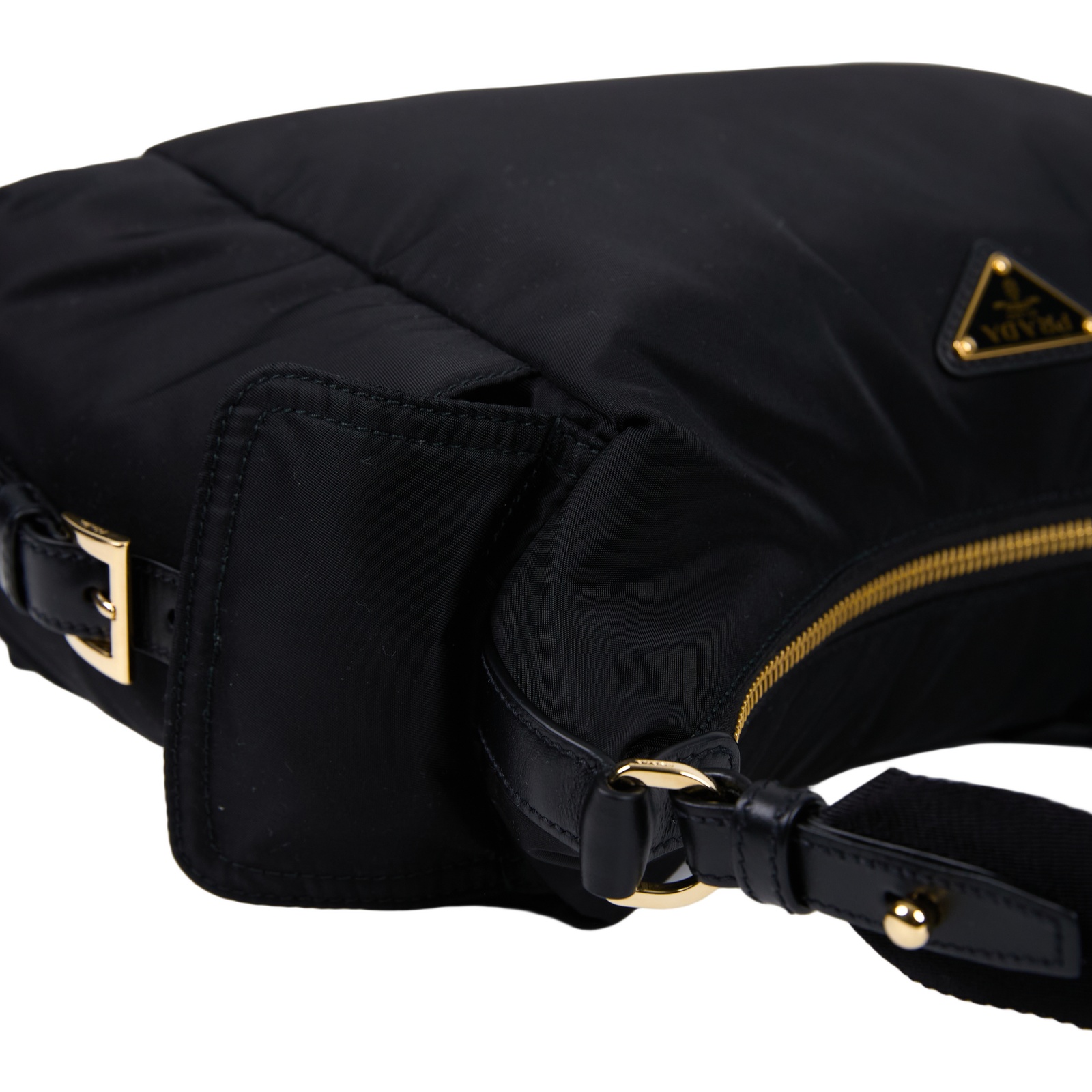 普拉達 PRADA Explore Re-Nylon 皮革 肩背包 大型 1BC264_RDLN 晶片款  防塵袋/背帶