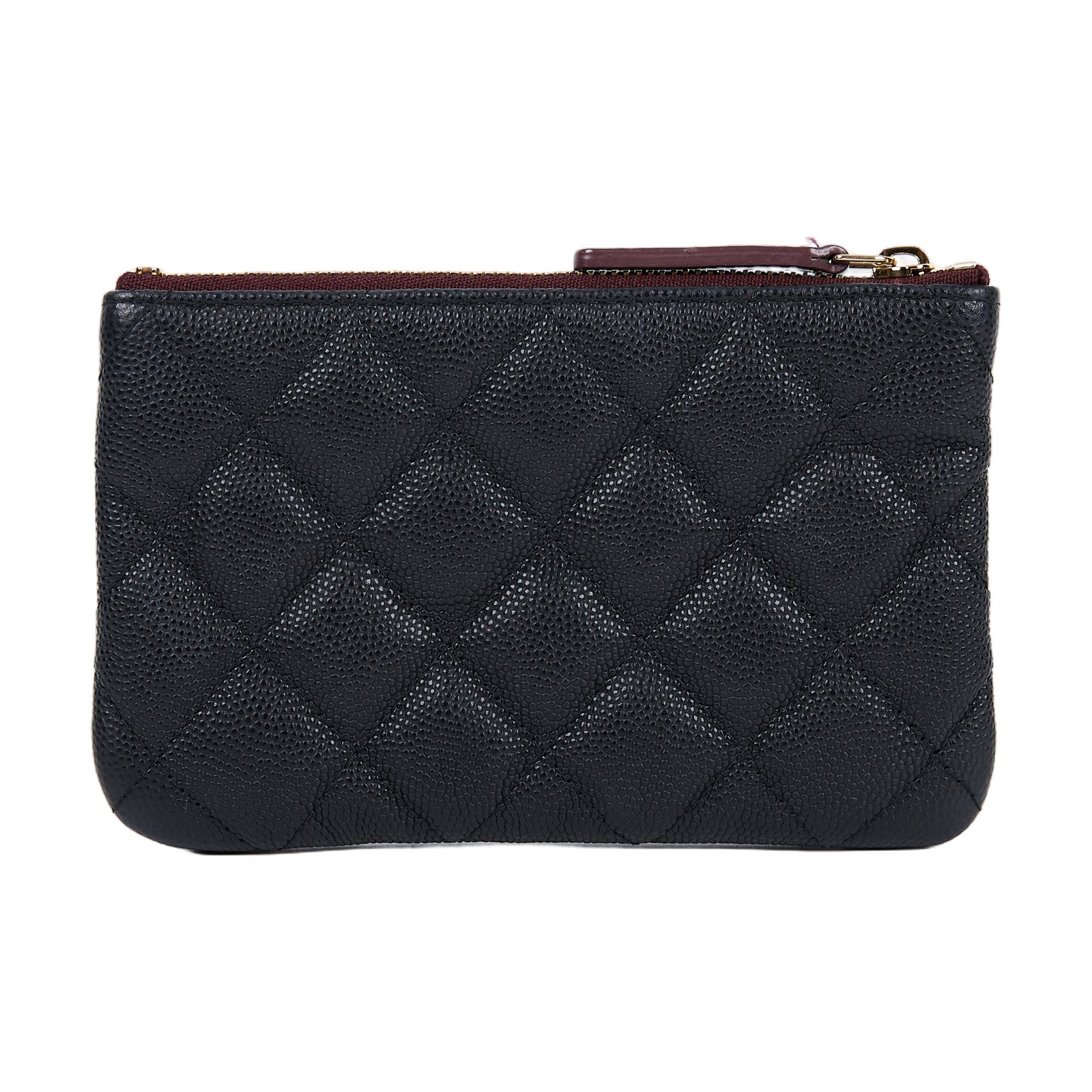 香奈兒 CHANEL 手拿包 隨身包 零錢包 小皮件 A82365 B01481 31開 黑色荔枝皮POUCH 原廠盒子/防塵袋/購買證明影本