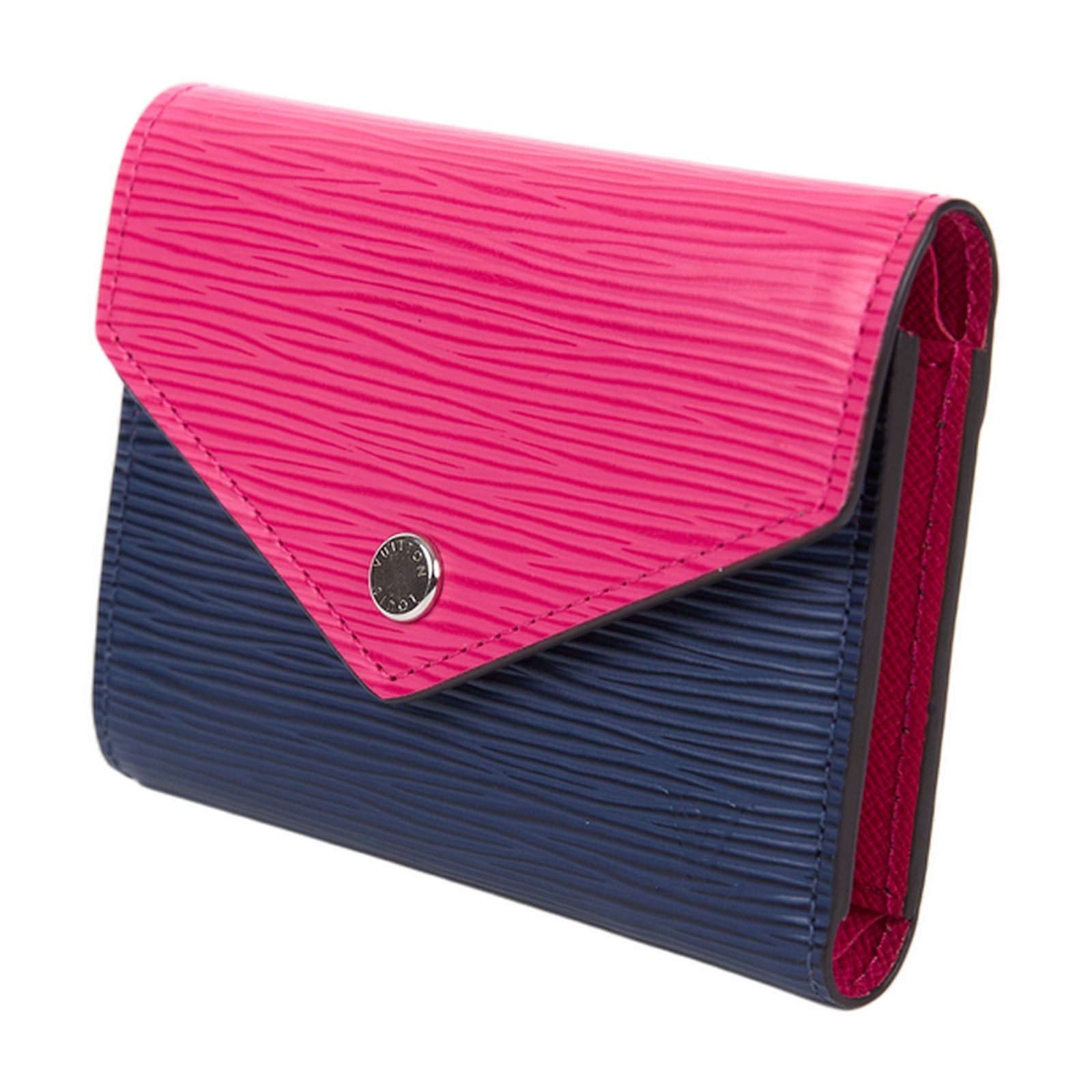 路易威登 LOUIS VUITTON Victorine 錢包 短夾 M62204 藍拚粉EPI VICTORINE短夾 原廠盒子/防塵袋