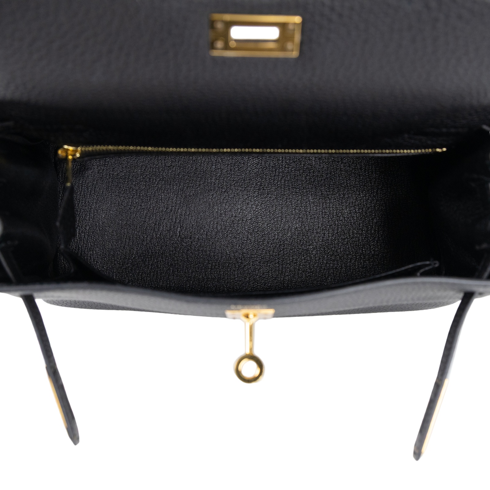 愛馬仕 Hermes Kelly Bag 凱莉包 25 黑色 金色五金 H044624CC89 /CCT474 KF  原廠盒子/防塵袋/背帶/鎖組/購買證明影本/雨衣