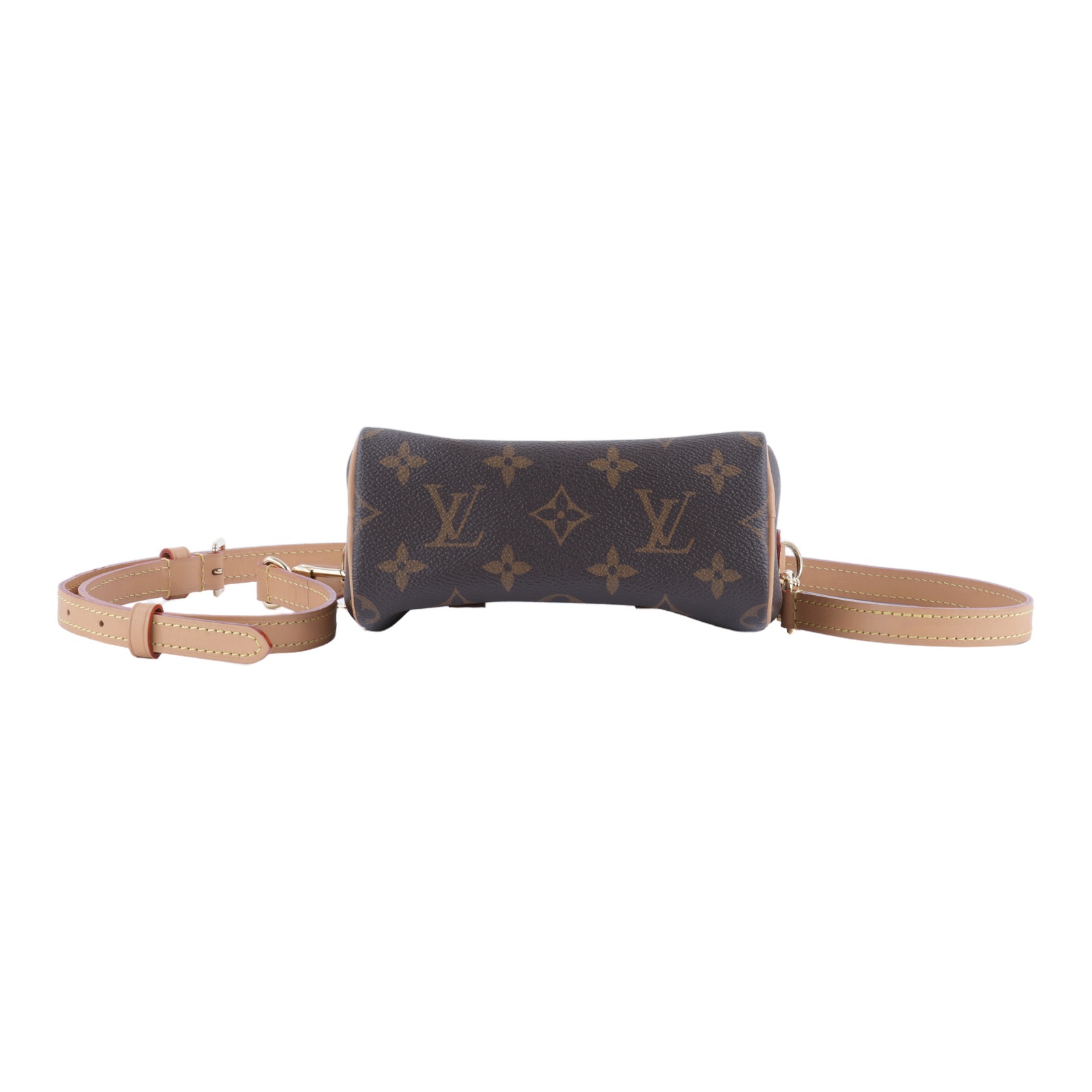 路易威登 LOUIS VUITTON Nano Speedy 原花 手提 肩背包 M81085 原花NANO SPEEDY 原廠盒子/防塵袋/背帶/購買證明