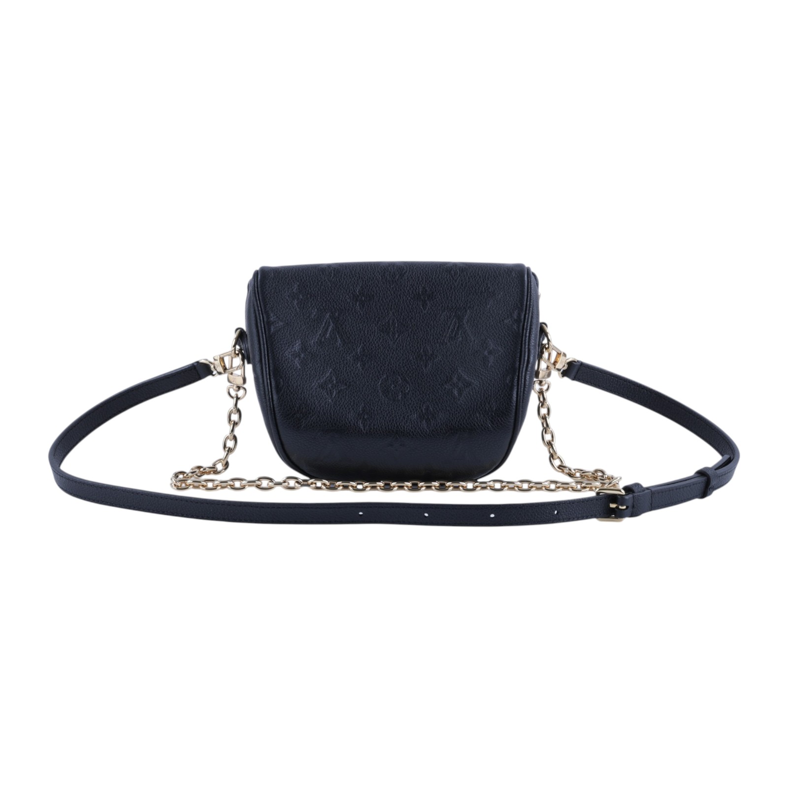 路易威登 LOUIS VUITTON Mini Bumbag 腰包 M46917 晶片款 黑壓紋MINI BUMBAG 防塵袋/背帶2/購買證明正本