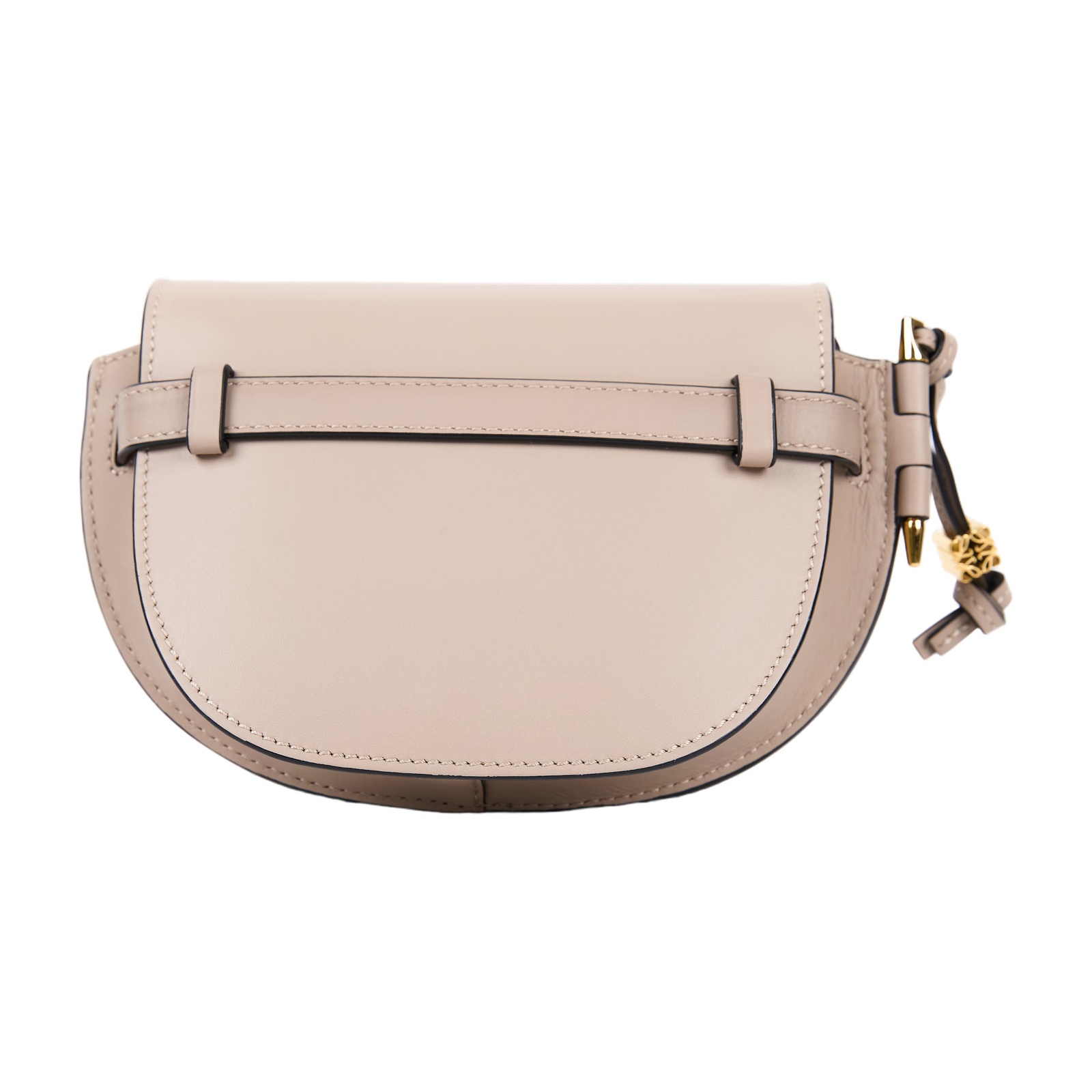 羅意威 LOEWE Mini Gate Dual bag 迷你 小牛皮 肩背包 帆布背帶 A650N46X13 沙色GATE MINI 原廠盒子/防塵袋