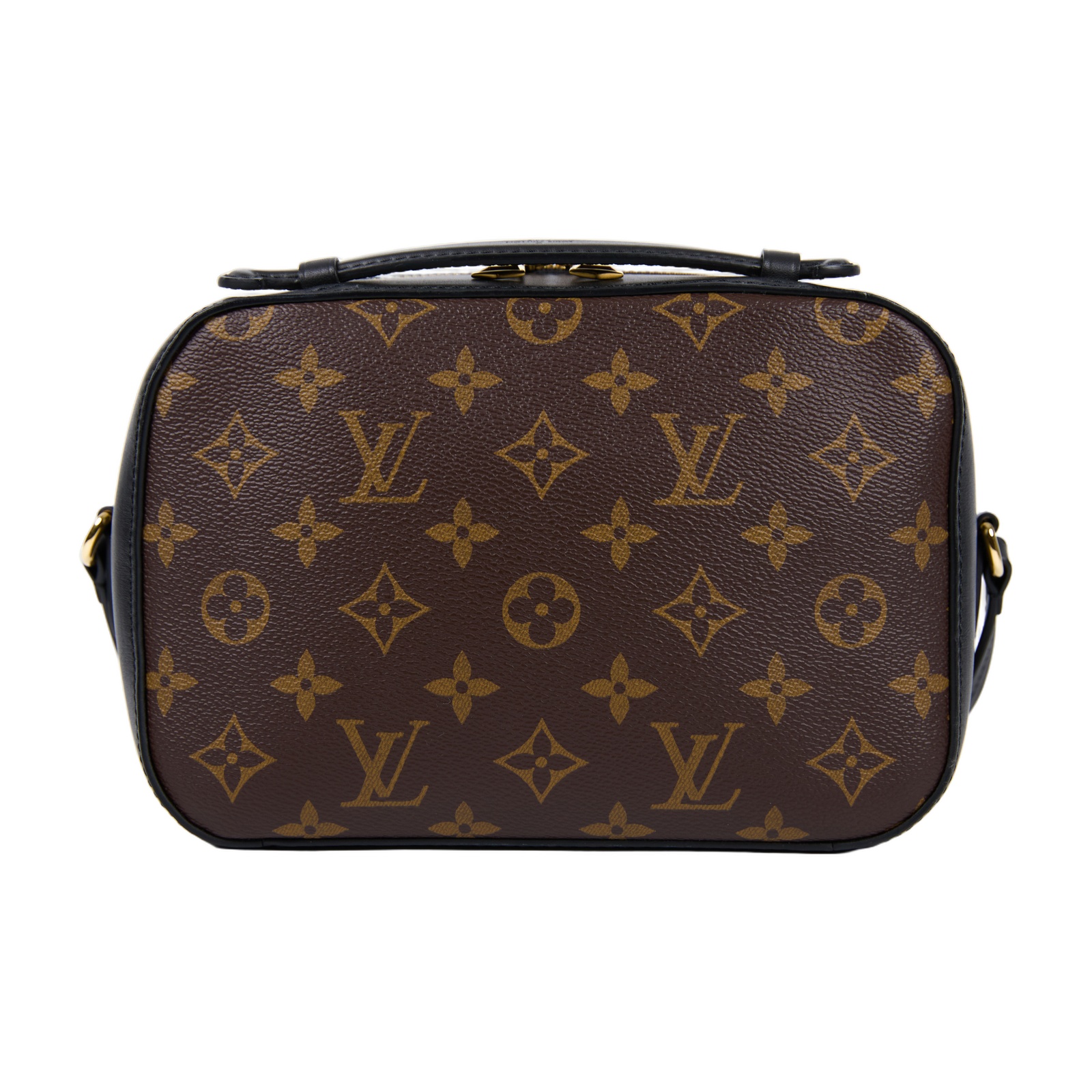 路易威登 LOUIS VUITTON Saintonge 相機包 M43555 黑拚原花流蘇相機包 防塵袋