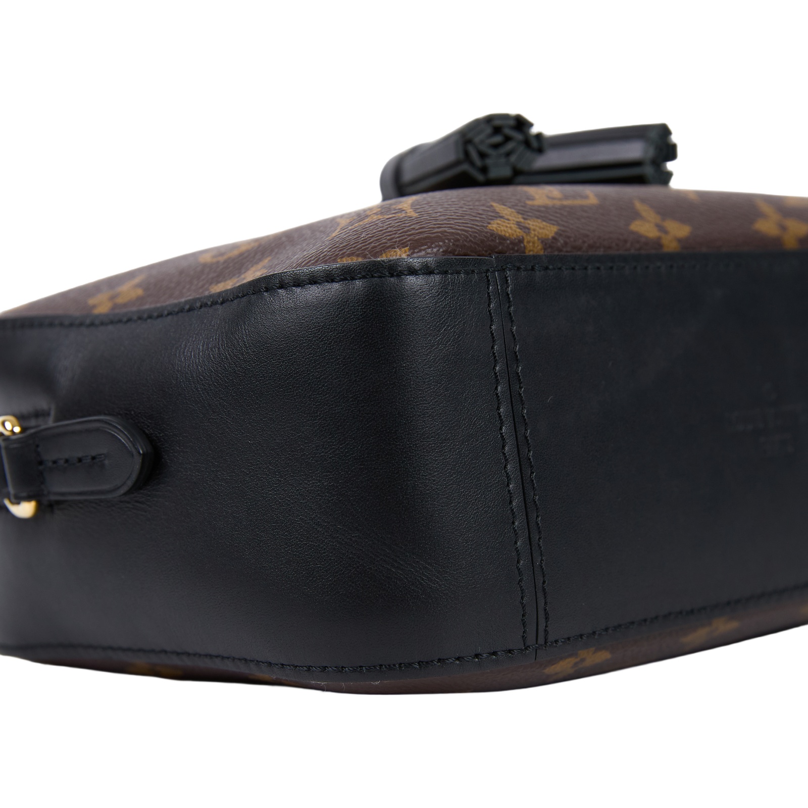 路易威登 LOUIS VUITTON Saintonge 相機包 M43555 黑拚原花流蘇相機包 防塵袋