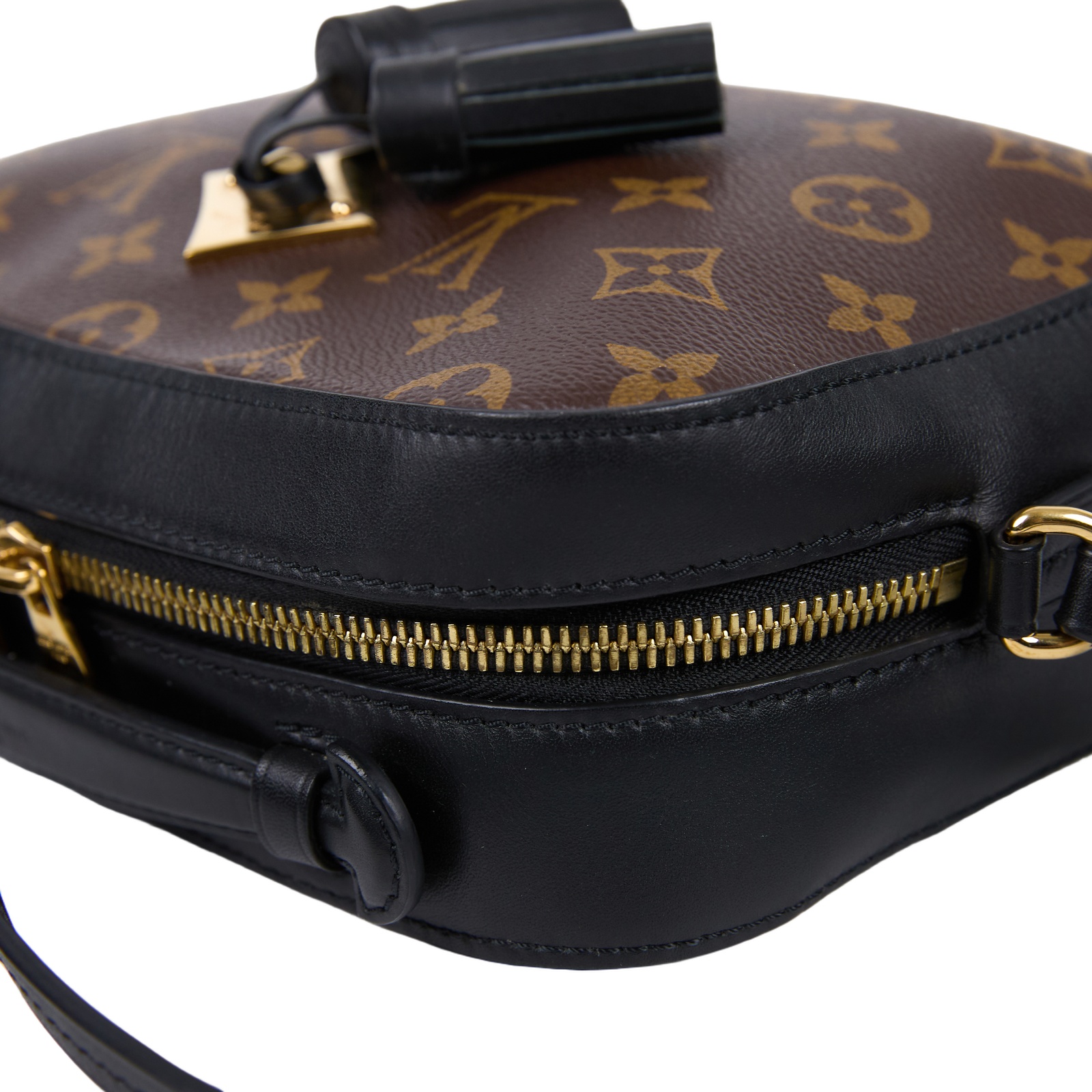 路易威登 LOUIS VUITTON Saintonge 相機包 M43555 黑拚原花流蘇相機包 防塵袋