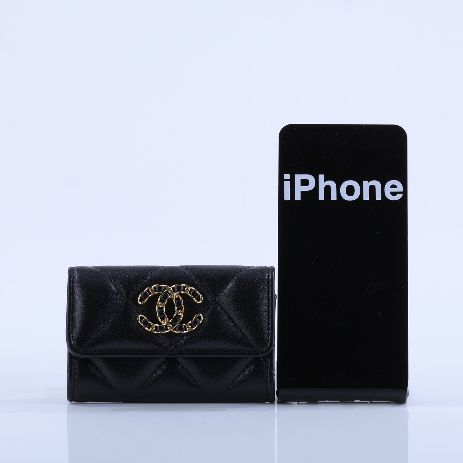 香奈兒 CHANEL 19 口蓋卡片夾 卡夾 AP1790 B04852 晶片款 黑金羊19卡包 原廠盒子/防塵袋/購買證明