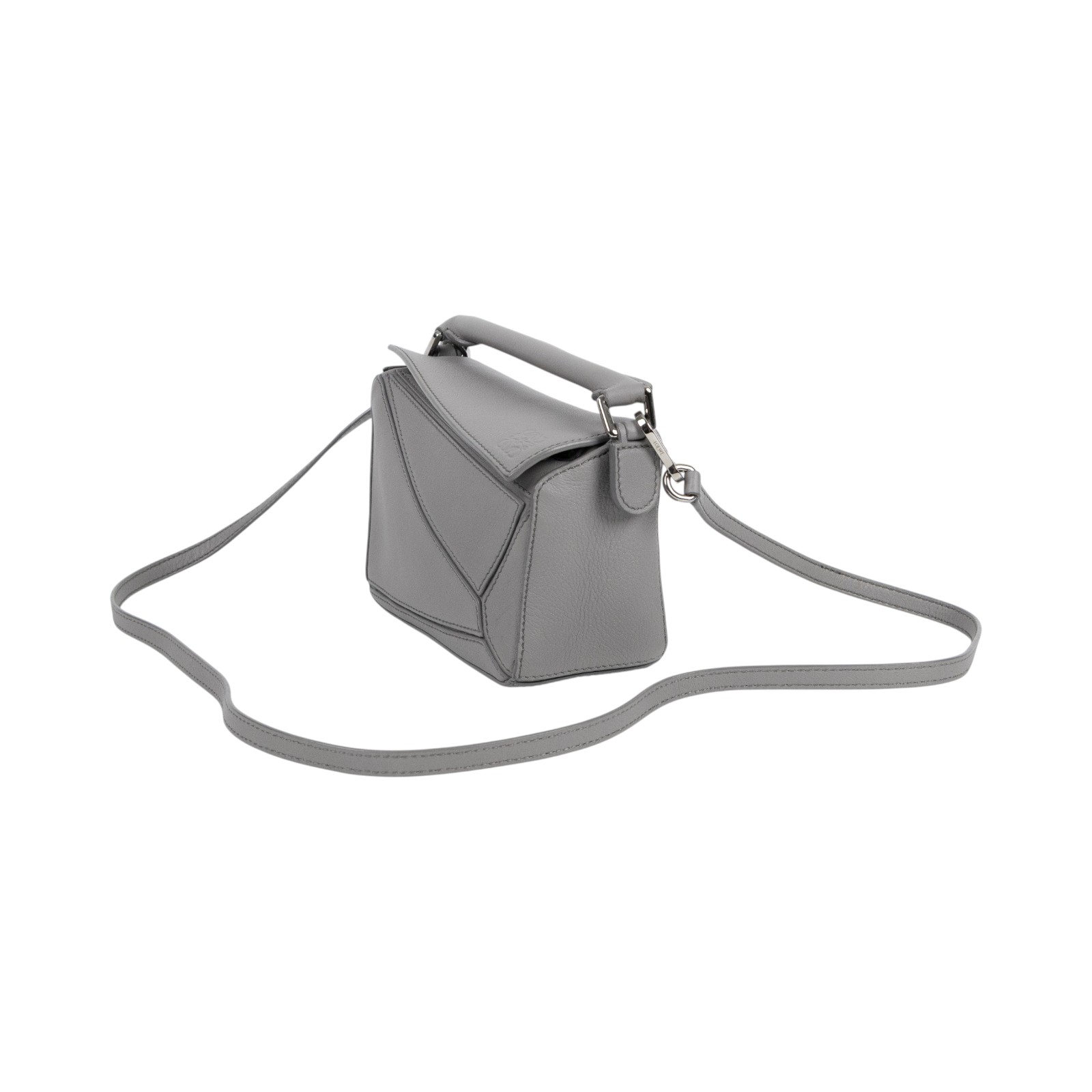 羅意威 LOEWE Puzzle mini 手提 肩背包 322.30.U95 灰MINI PUZZLE 防塵袋/背帶