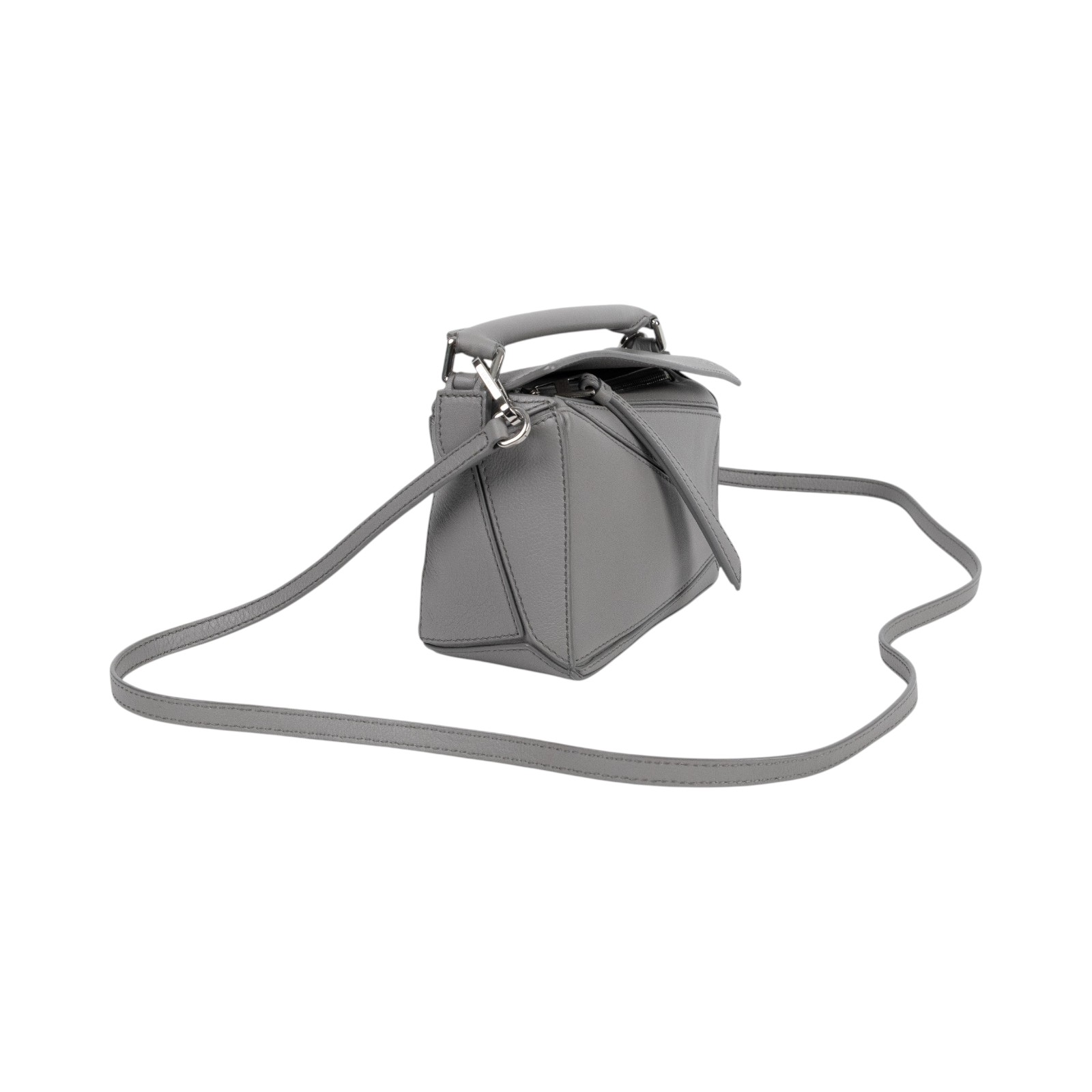 羅意威 LOEWE Puzzle mini 手提 肩背包 322.30.U95 灰MINI PUZZLE 防塵袋/背帶