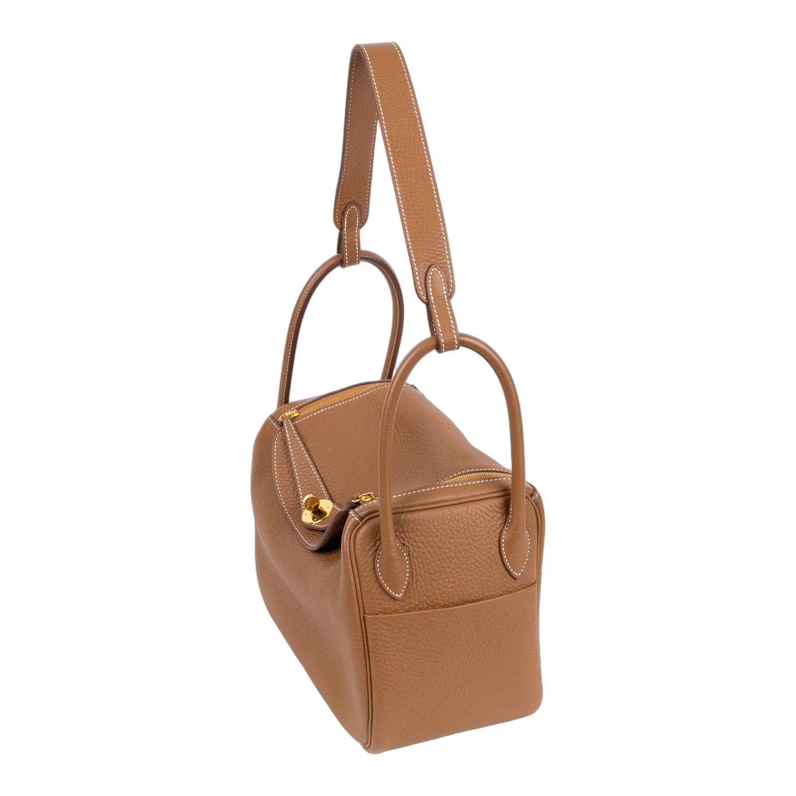 愛馬仕 Hermes Lindy 琳迪包 26 金棕色 金色五金 H073428CC37 /KC1461SK K刻金棕LINDY26 原廠盒子/防塵袋/購買證明
