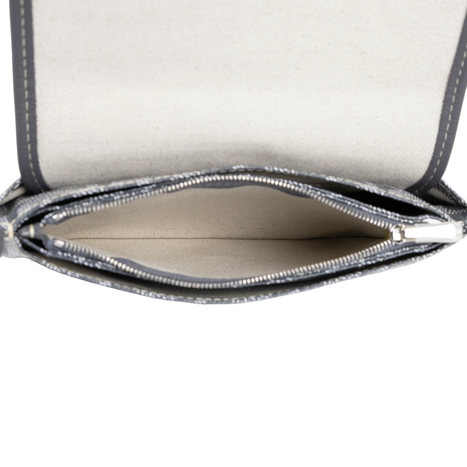 高雅德 GOYARD Plumet Pocket Wallet 肩背 隨身錢包 PLUMETPMLTY 灰PLUMET 防塵袋/背帶