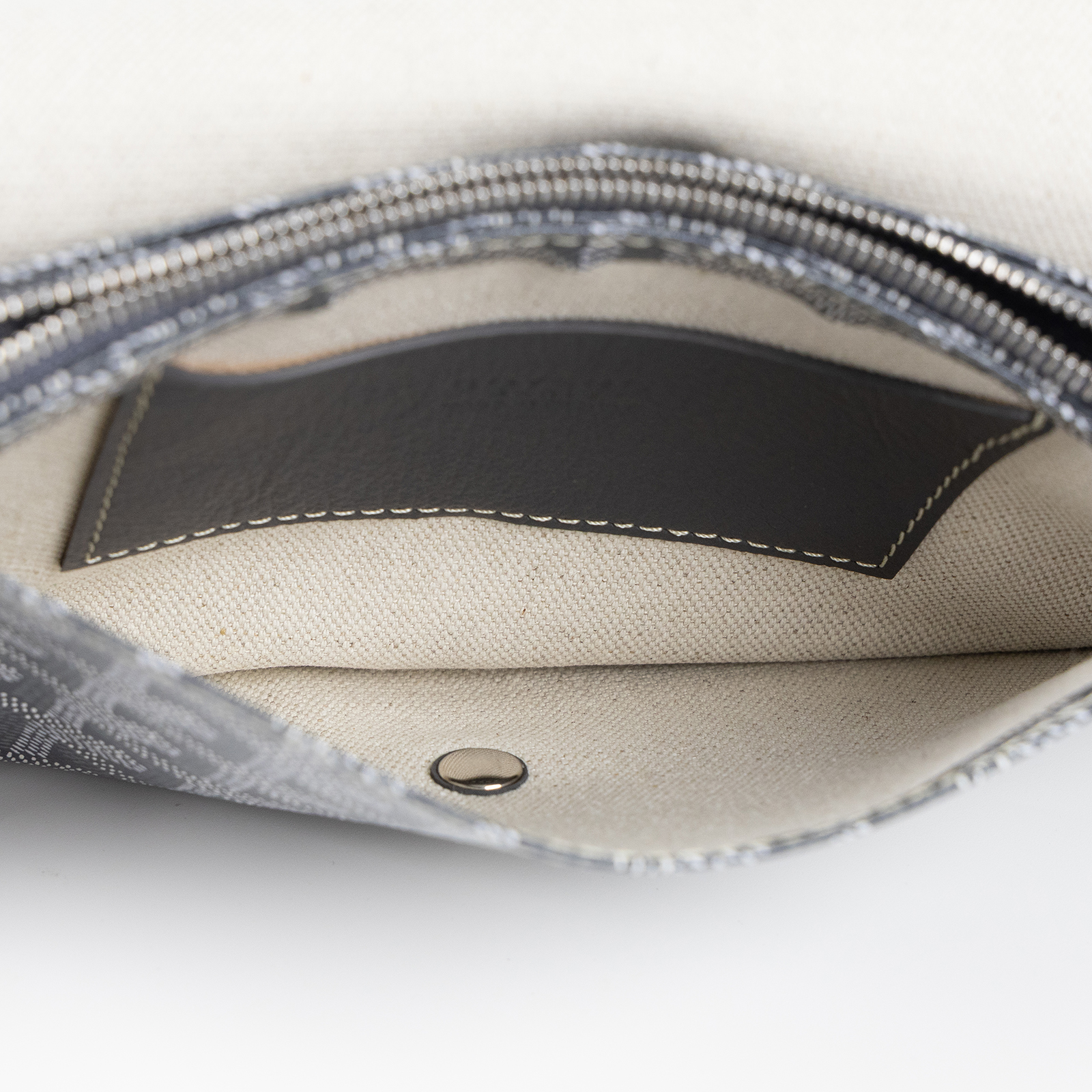 高雅德 GOYARD Plumet Pocket Wallet 肩背 隨身錢包 PLUMETPMLTY 灰PLUMET 防塵袋/背帶