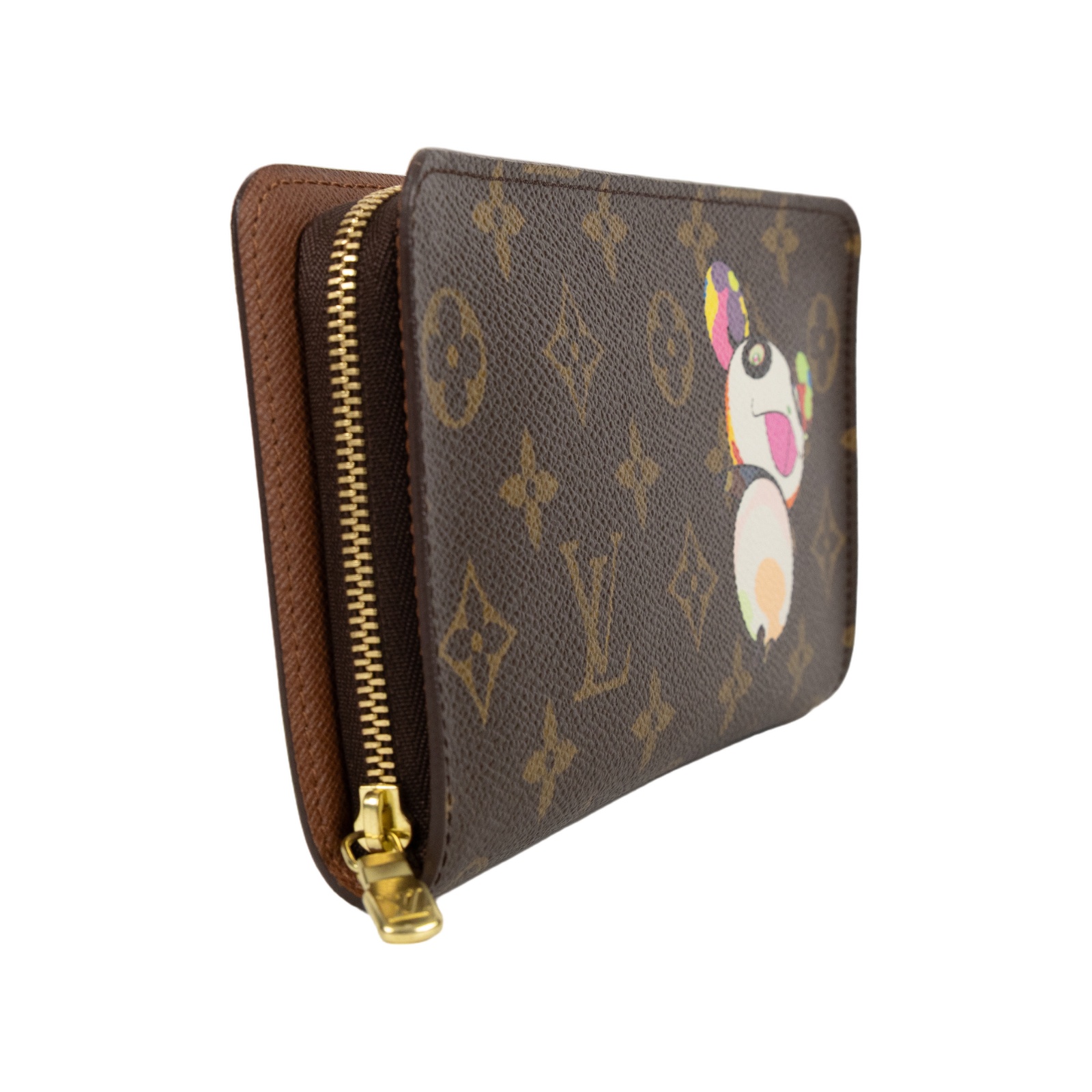 路易威登 LOUIS VUITTON 村上隆 Panda Porte Monnaie Zip 長夾 錢包 M61729 村上隆原花拉鍊長夾 無附屬品