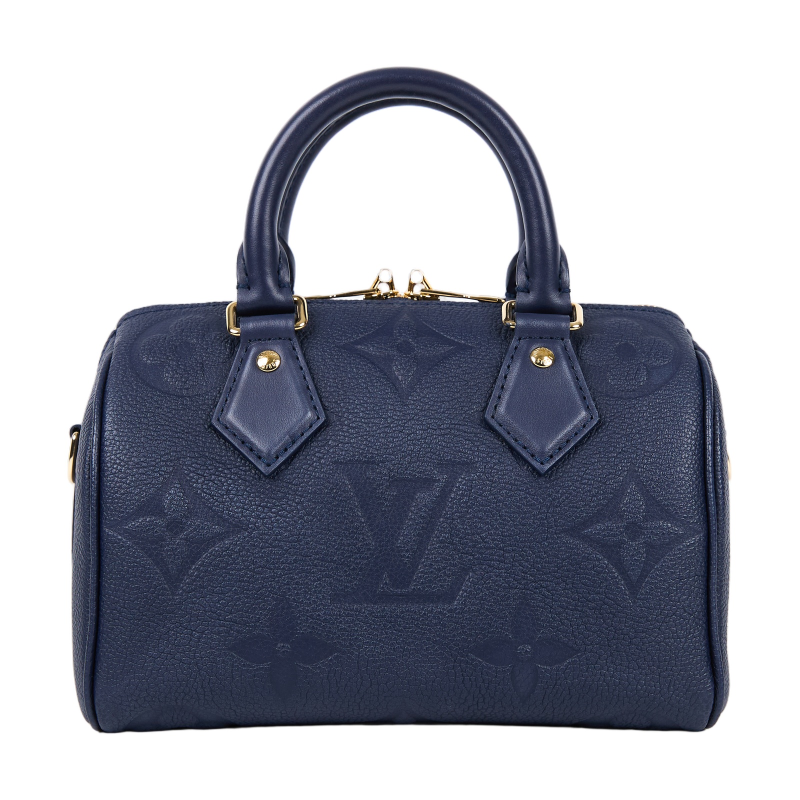 路易威登 LOUIS VUITTON Speedy Bandoulière 20 藍色 手提 斜背 波士頓包 M14200 晶片款  原廠盒子/防塵袋/國外購買證明/背帶/鎖組