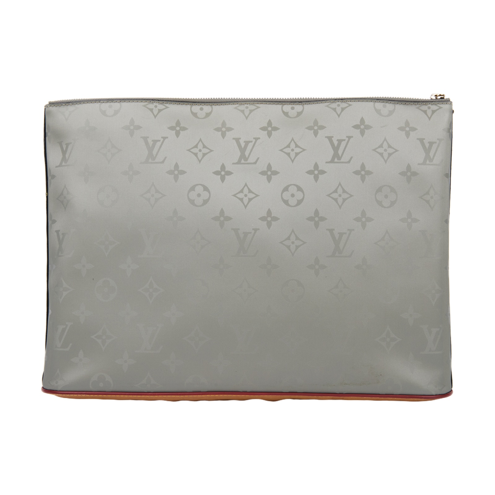 路易威登 LOUIS VUITTON Pochette Cosmos 手拿包 M63240 灰綠太空系列手拿包1 原廠盒子/防塵袋