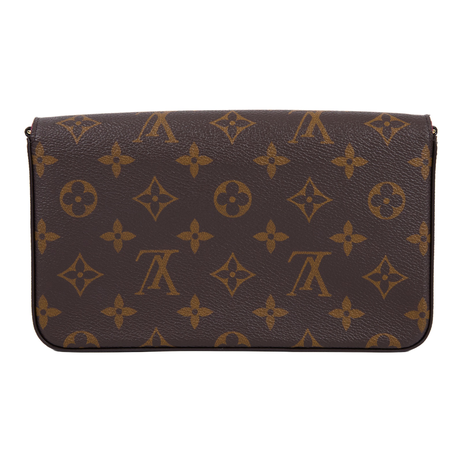 路易威登 LOUIS VUITTON Pochette Félicie 三合一鏈條包 紫紅色 M61276 晶片款  原廠盒子/防塵袋/購買證明影本/內袋2/鏈帶