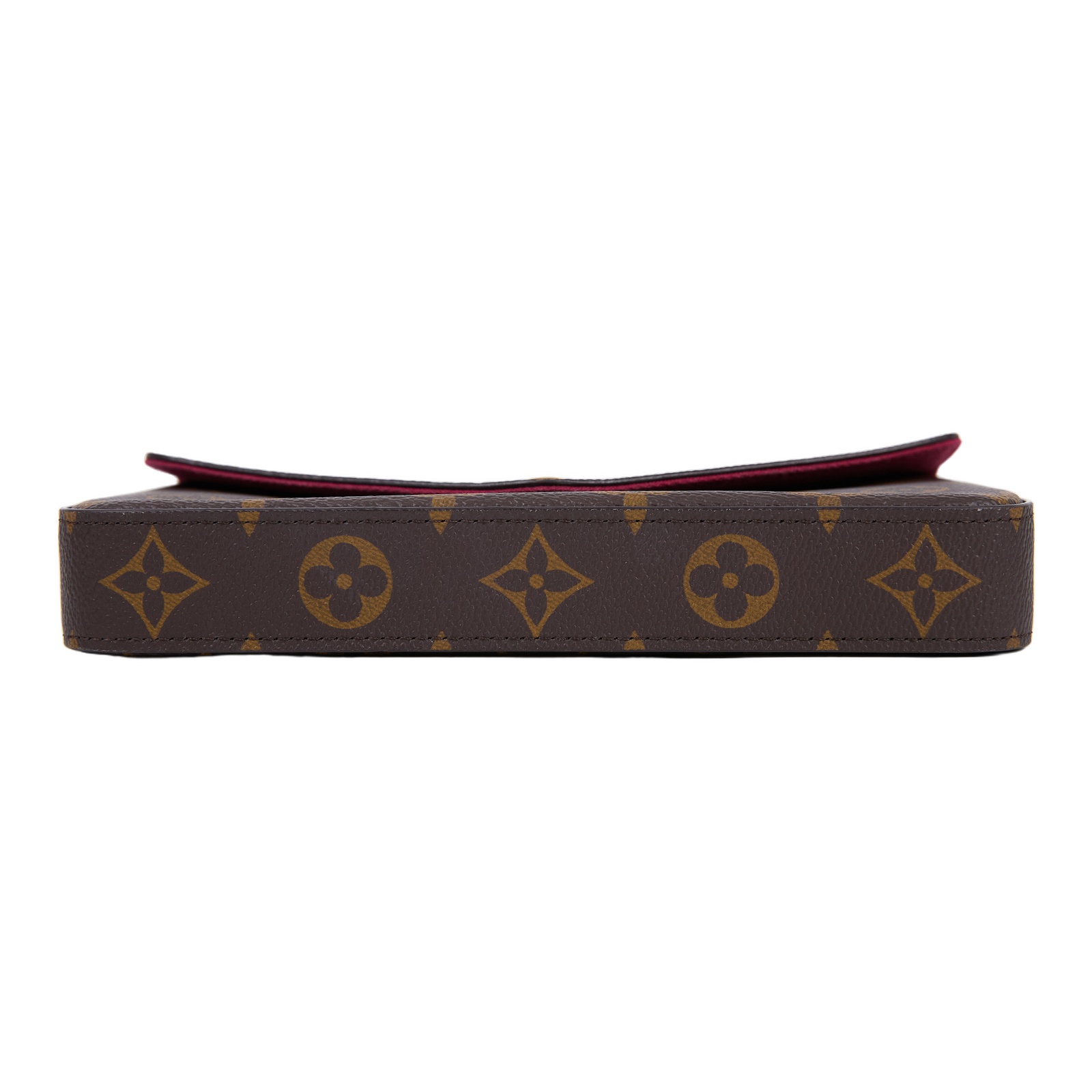 路易威登 LOUIS VUITTON Pochette Félicie 三合一鏈條包 紫紅色 M61276 晶片款  原廠盒子/防塵袋/購買證明影本/內袋2/鏈帶