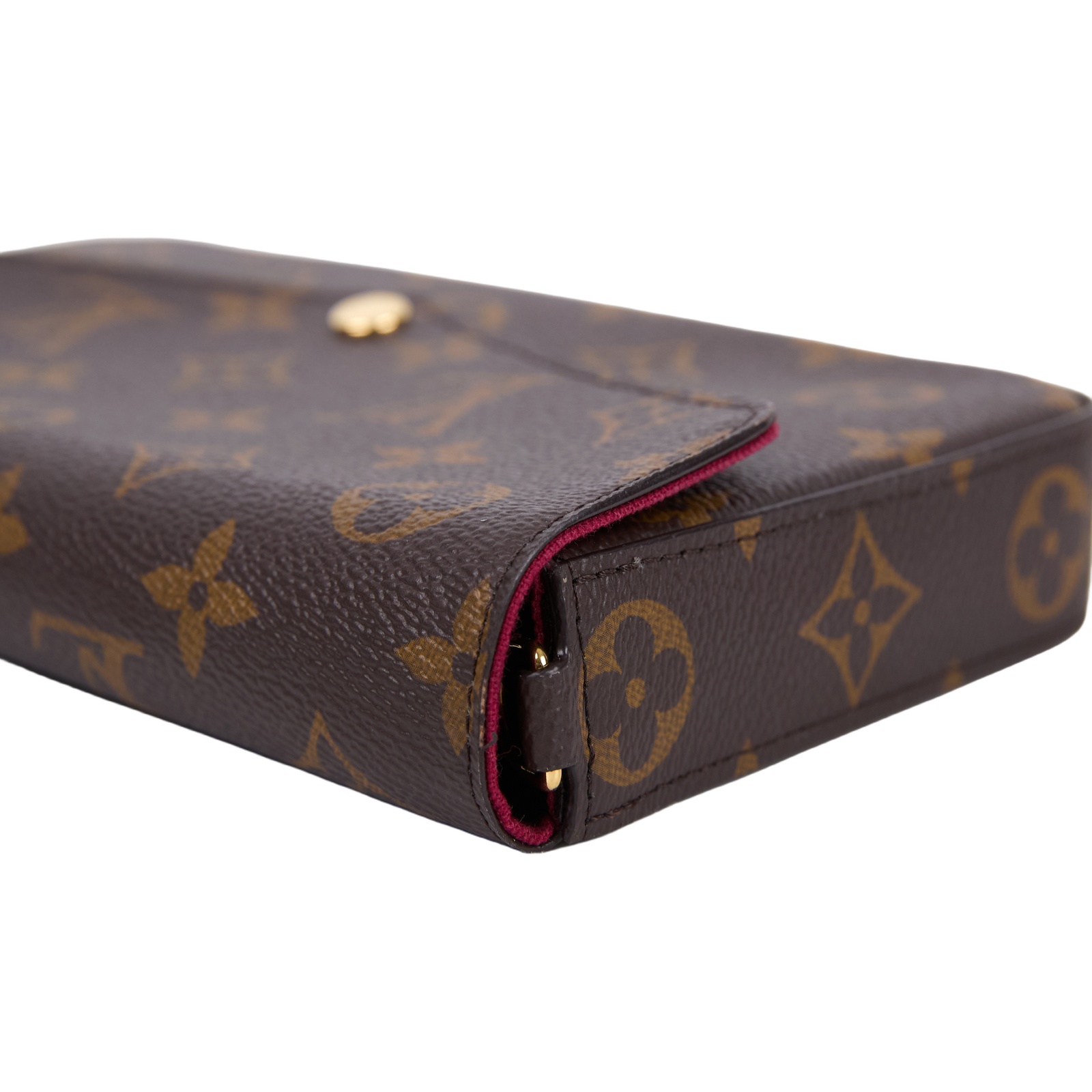 路易威登 LOUIS VUITTON Pochette Félicie 三合一鏈條包 紫紅色 M61276 晶片款  原廠盒子/防塵袋/購買證明影本/內袋2/鏈帶