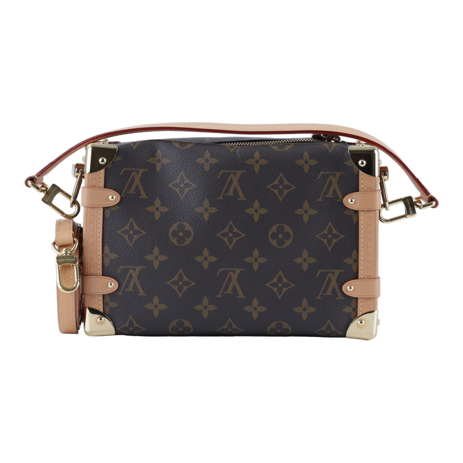 路易威登 LOUIS VUITTON Side Trunk MM 老花 手提 肩背 箱包 M46358 晶片款 原花SIDE TRUNK MM 背帶2