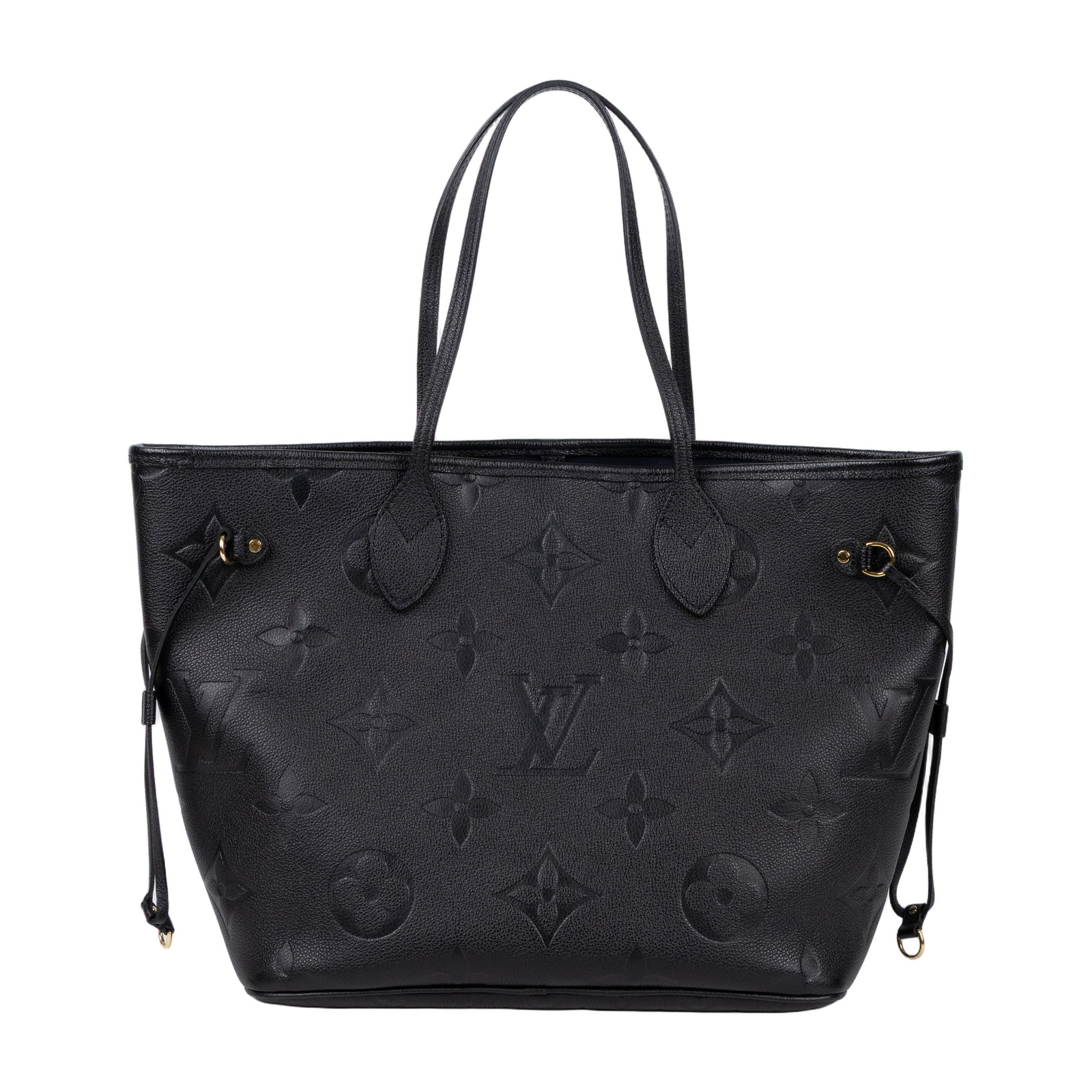 路易威登 LOUIS VUITTON Neverfull MM 手提 托特包 壓花牛皮 黑色 M45685 晶片款 黑壓紋NEVERFULL MM 防塵袋/內袋