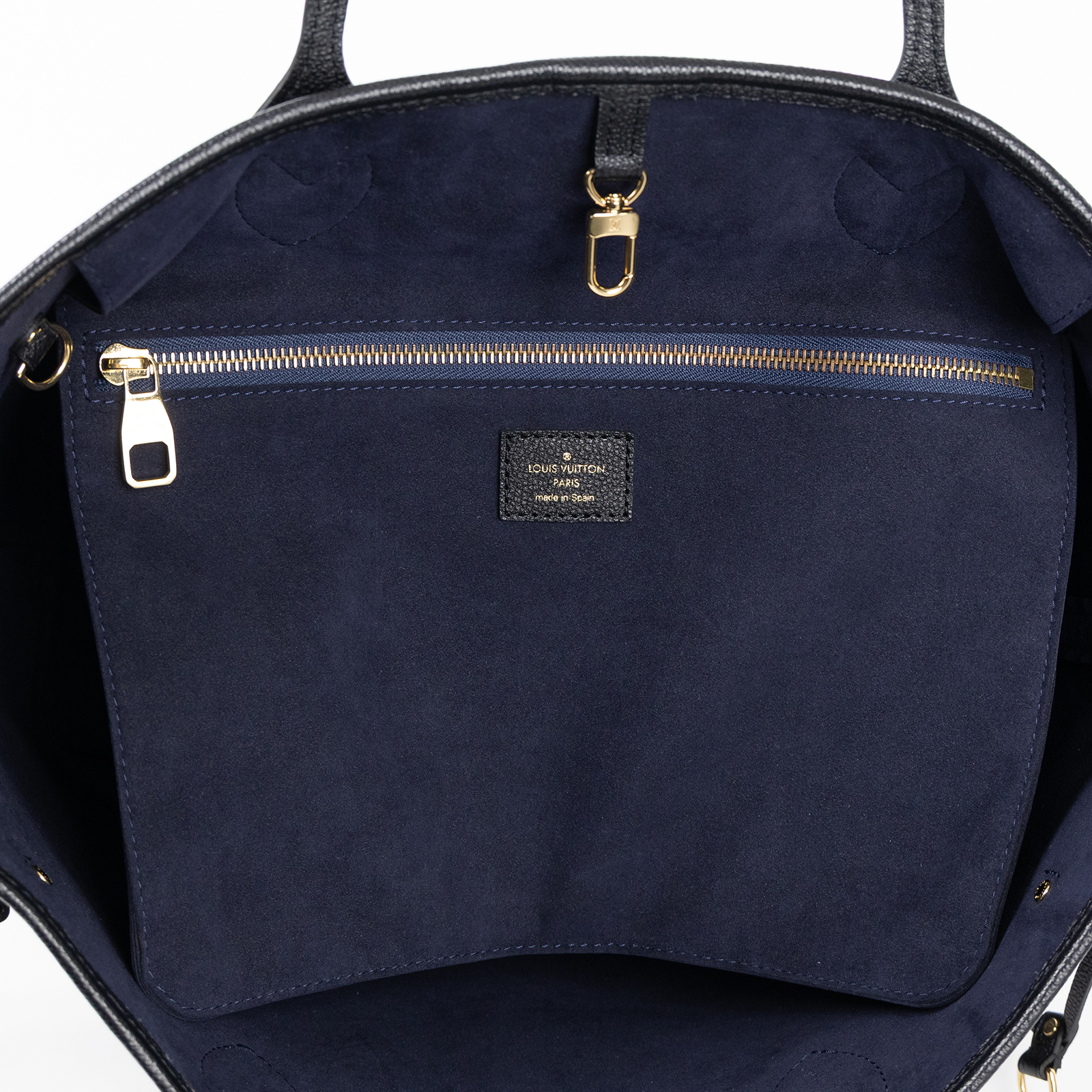 路易威登 LOUIS VUITTON Neverfull MM 手提 托特包 壓花牛皮 黑色 M45685 晶片款 黑壓紋NEVERFULL MM 防塵袋/內袋