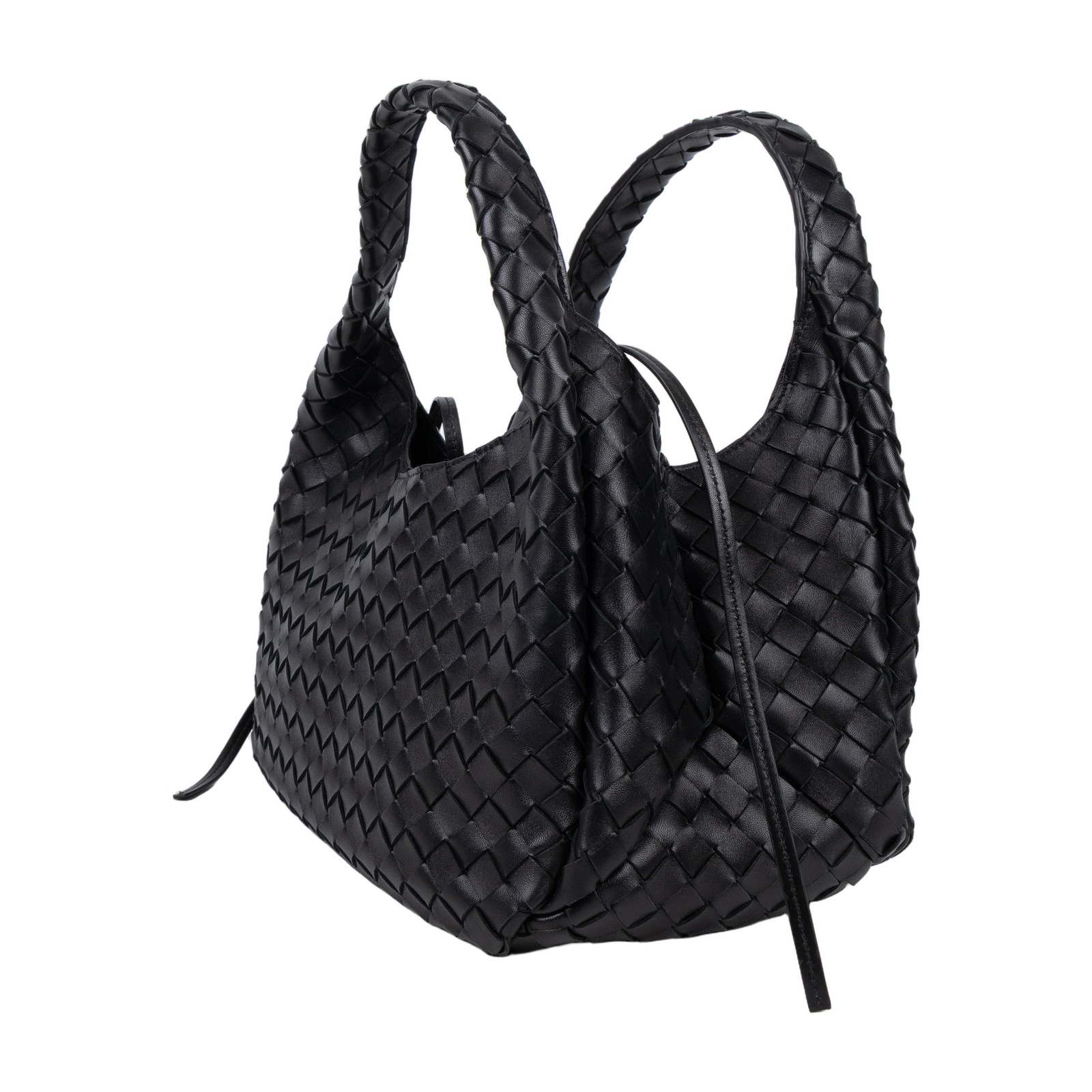 寶緹嘉 BOTTEGA VENETA Campana 編織 手提包 肩背包 中型 844249V4SC01019 黑Campana  中號 防塵袋/保證卡