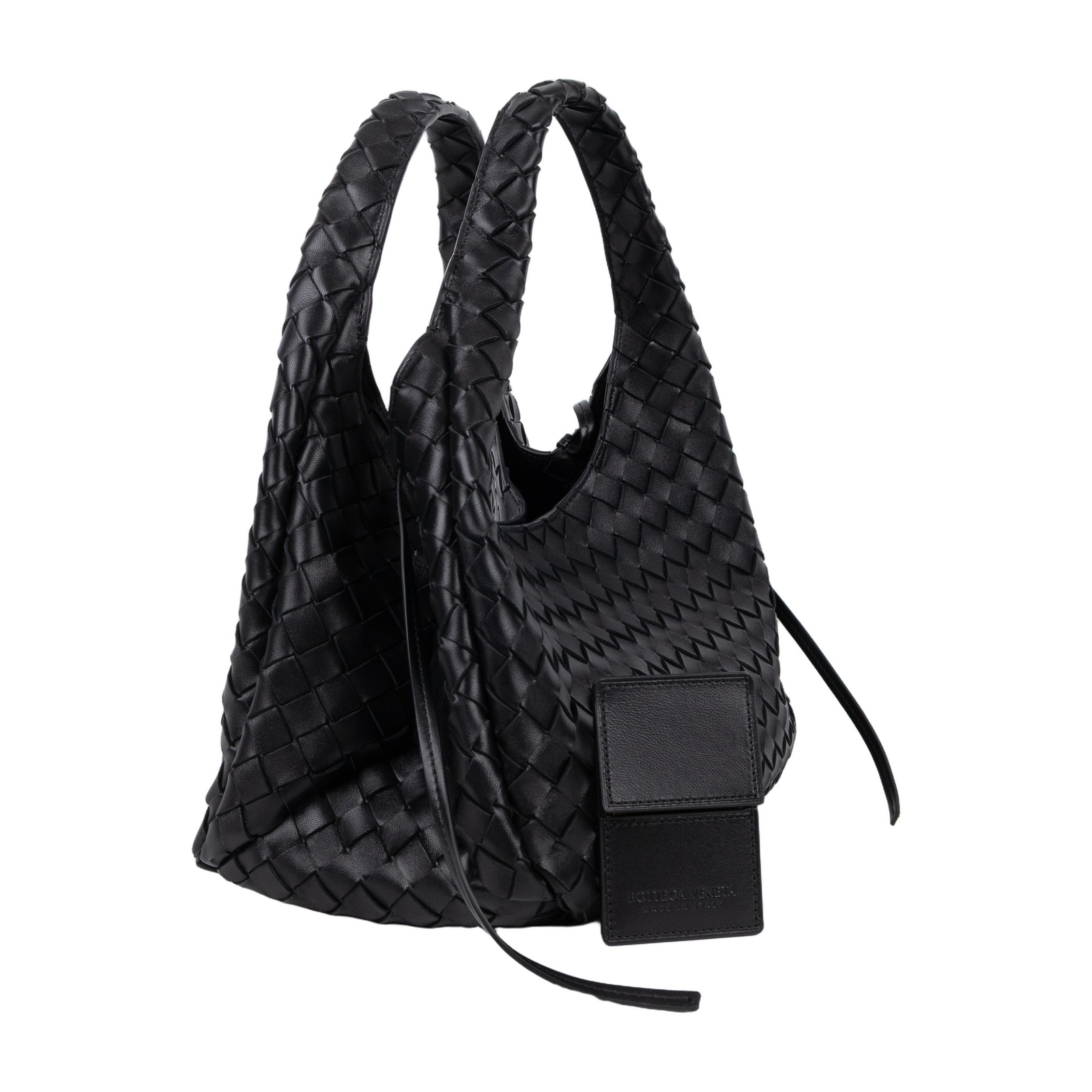寶緹嘉 BOTTEGA VENETA Campana 編織 手提包 肩背包 中型 844249V4SC01019 黑Campana  中號 防塵袋/保證卡
