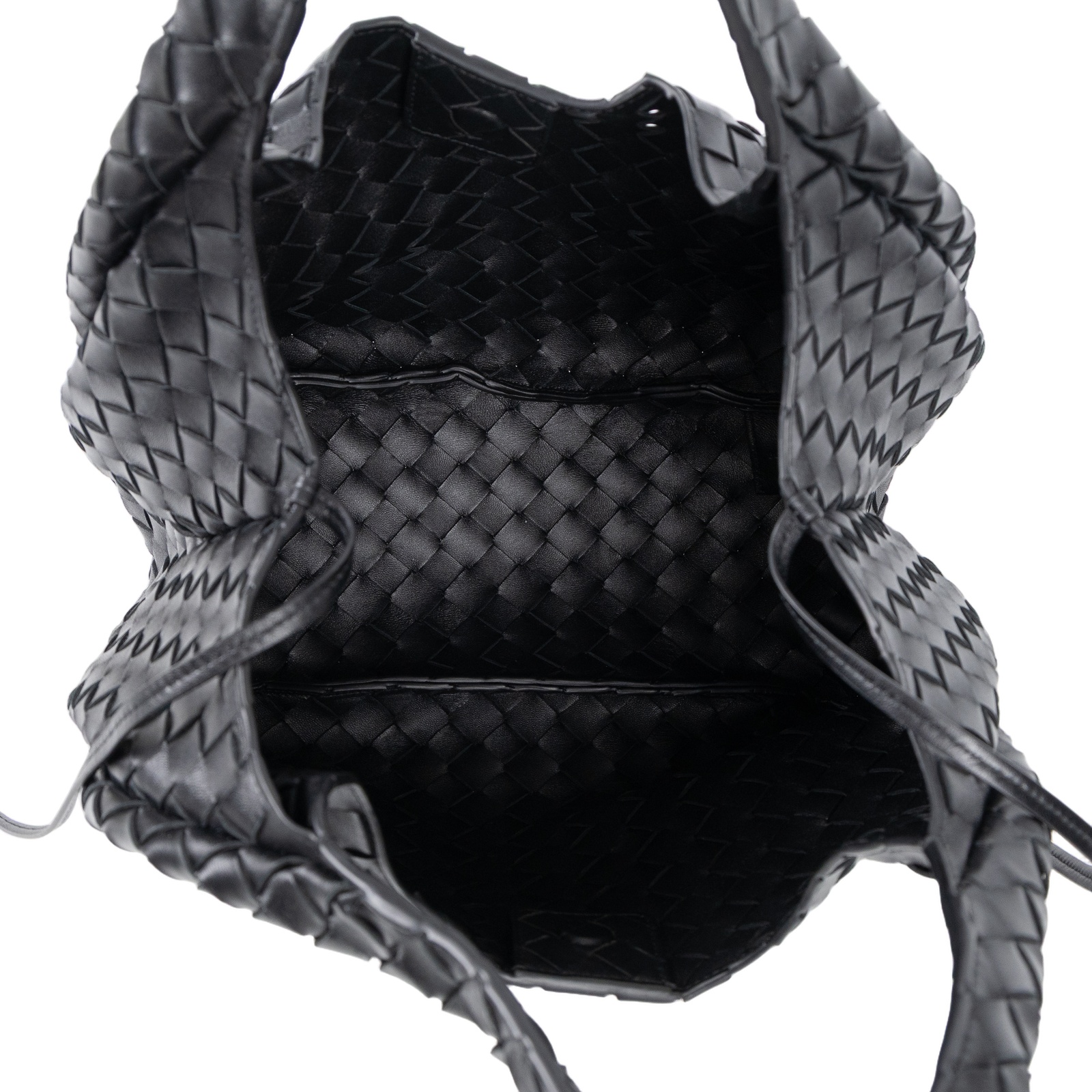 寶緹嘉 BOTTEGA VENETA Campana 編織 手提包 肩背包 中型 844249V4SC01019 黑Campana  中號 防塵袋/保證卡