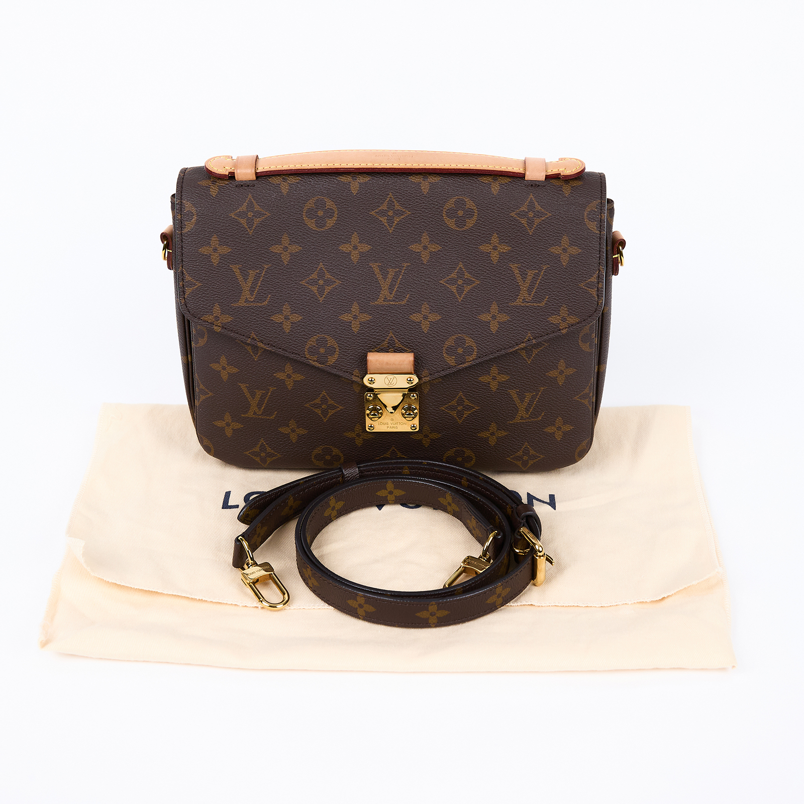 路易威登 LOUIS VUITTON Pochette Métis 老花 手提 肩背郵差包 M44875 原花POCHETTE MÉTIS郵差包 防塵袋/背帶
