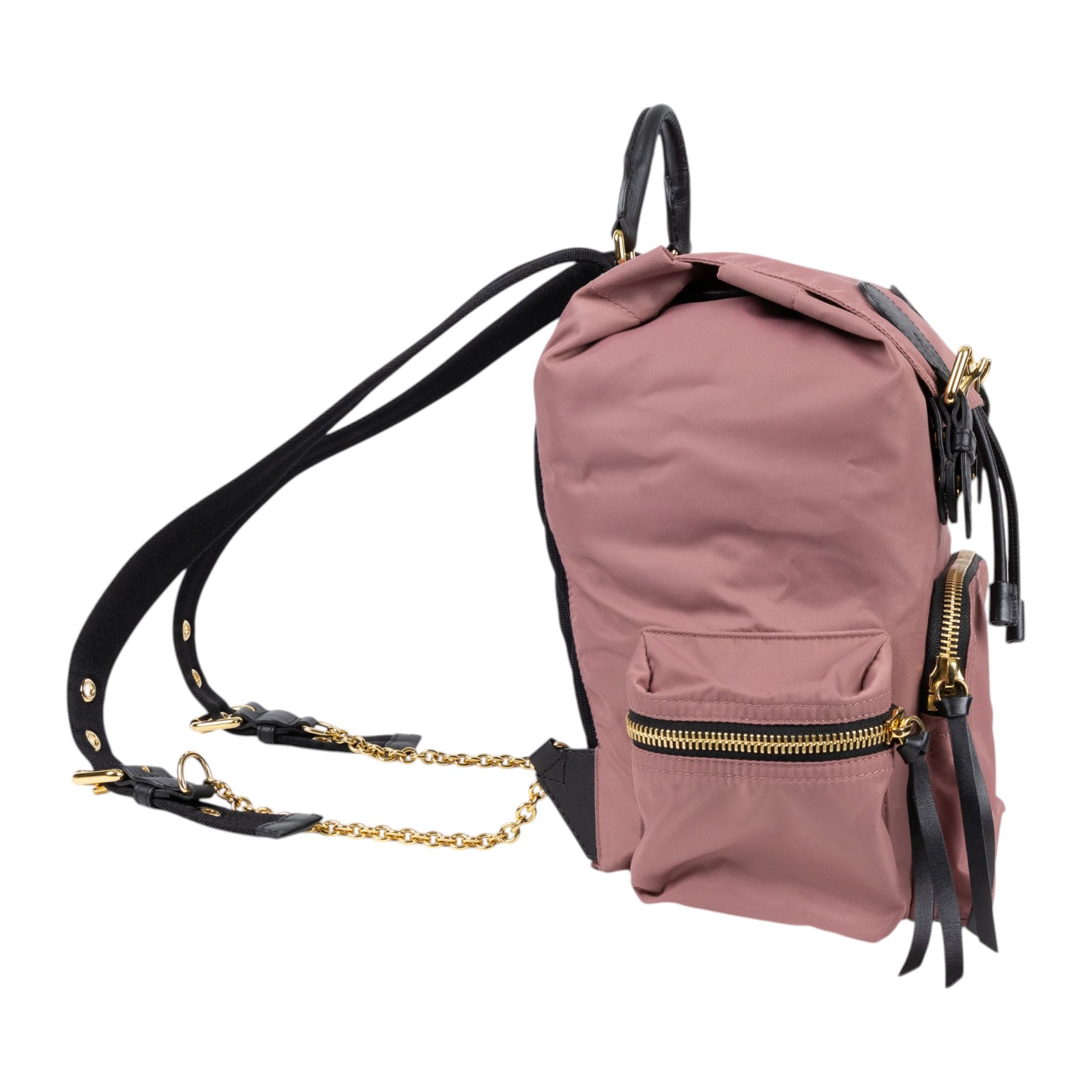 博柏利 BURBERRY The Rucksack 尼龍 後背包 4020959 粉尼龍後背包 防塵袋