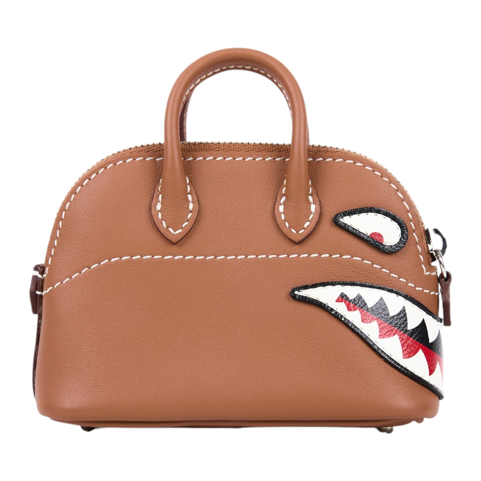 愛馬仕 Hermes Bolide 鯊魚造型 掛飾 金棕色 H085038CK37 /W NN004 KP  原廠盒子/防塵袋/掛繩