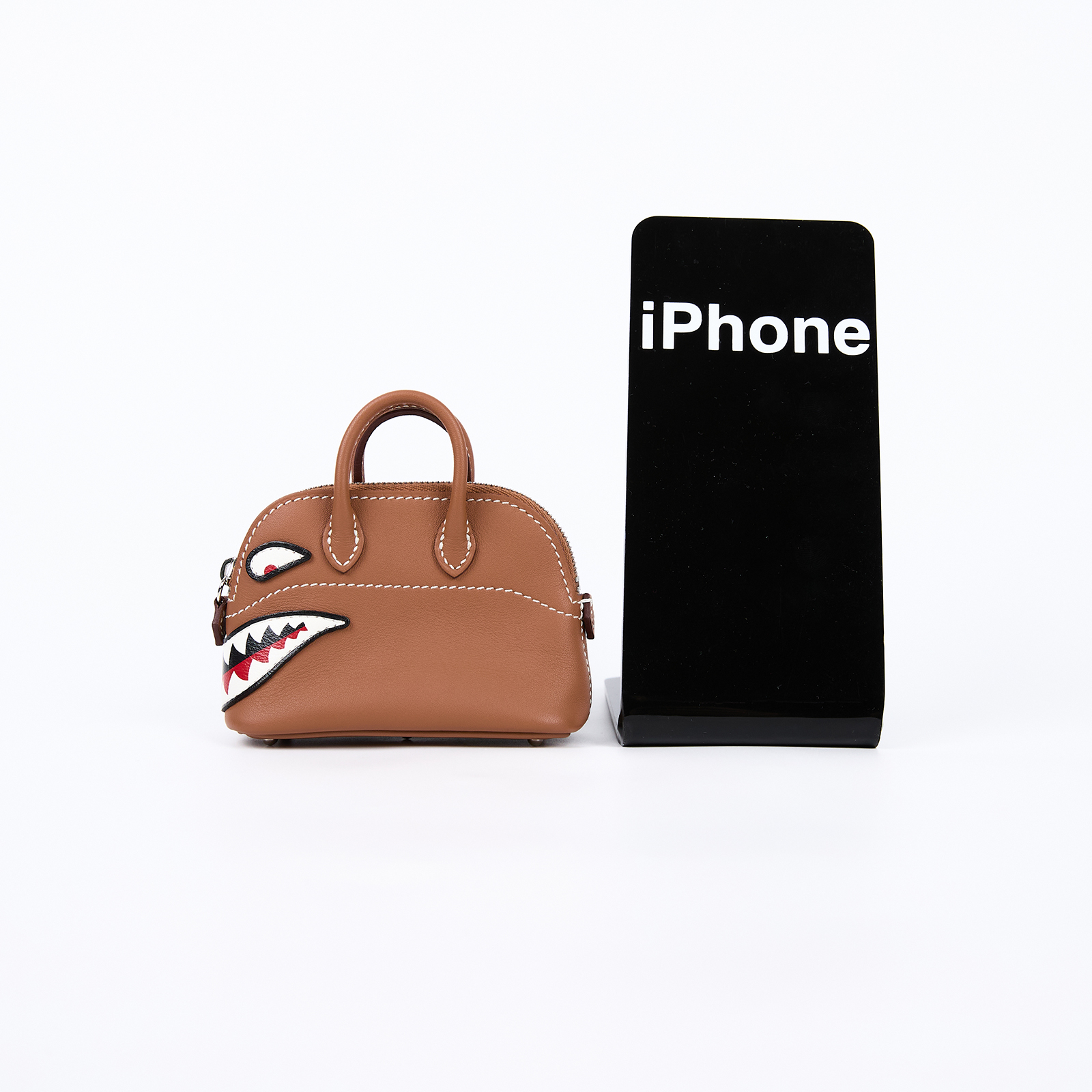 愛馬仕 Hermes Bolide 鯊魚造型 掛飾 金棕色 H085038CK37 /W NN004 KP  原廠盒子/防塵袋/掛繩
