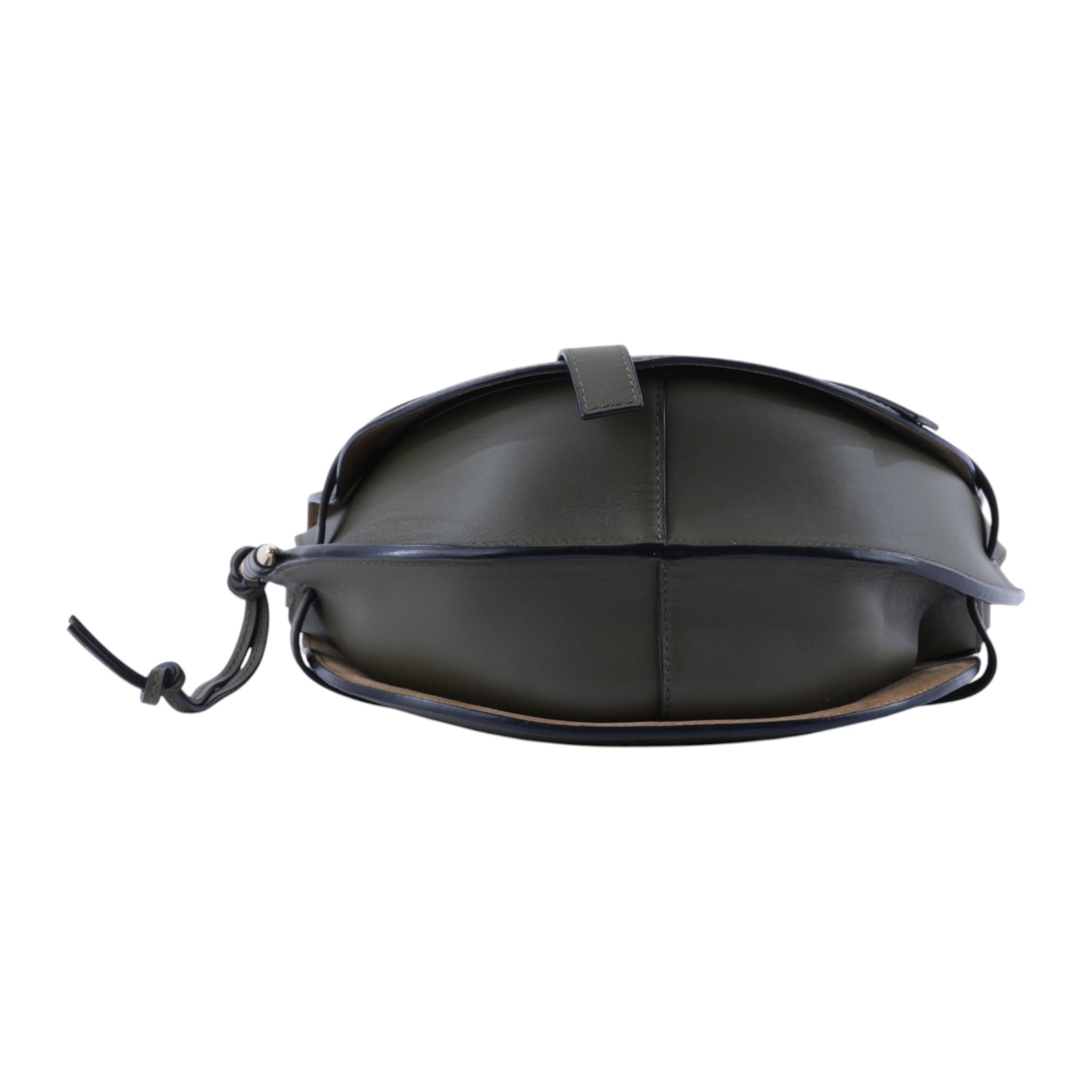 羅意威 LOEWE Small Gate bag 小型 小牛皮 肩背包 帆布背帶 A650T20X40 綠GATE SMALL 防塵袋