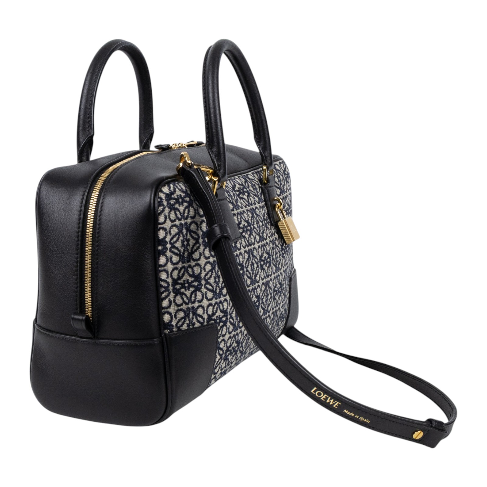 羅意威 LOEWE Amazona 28 bag 肩背 手提包 A039N08X02 黑AMAZONA28 防塵袋/背帶