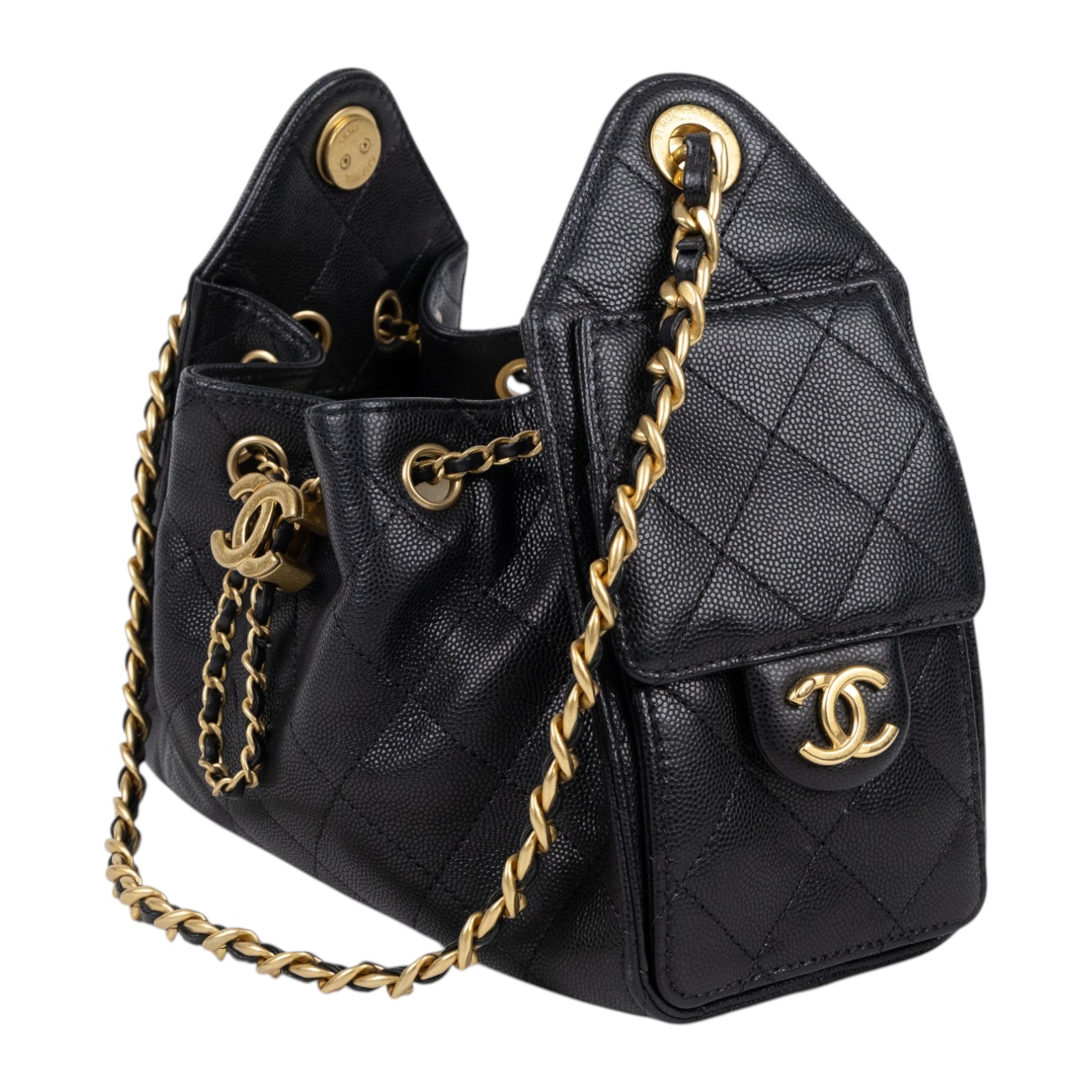 香奈兒 CHANEL 25 迷你包 AS5631 晶片款 黑荔枝25包 MINI 無附屬品