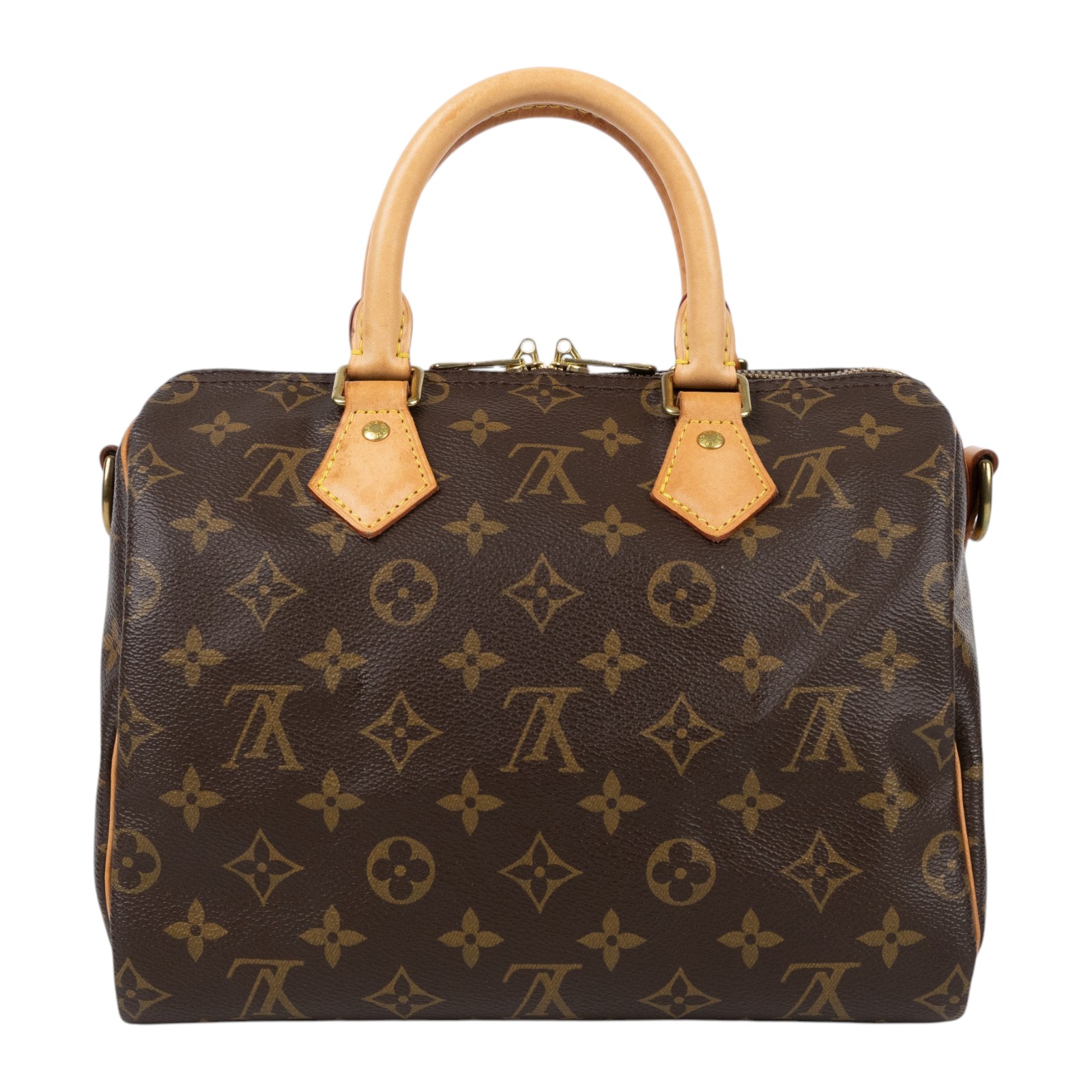 路易威登 LOUIS VUITTON Speedy Bandoulière  25 經典帆布 手提 斜背 波士頓包 M41113 晶片款  原廠盒子/防塵袋/鎖組