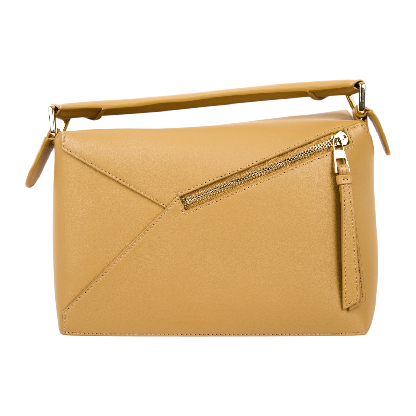 羅意威 LOEWE Small Puzzle Edge 手拿 肩背 斜背包  淺棕黃PUZZLE EDGE SMALL 背帶